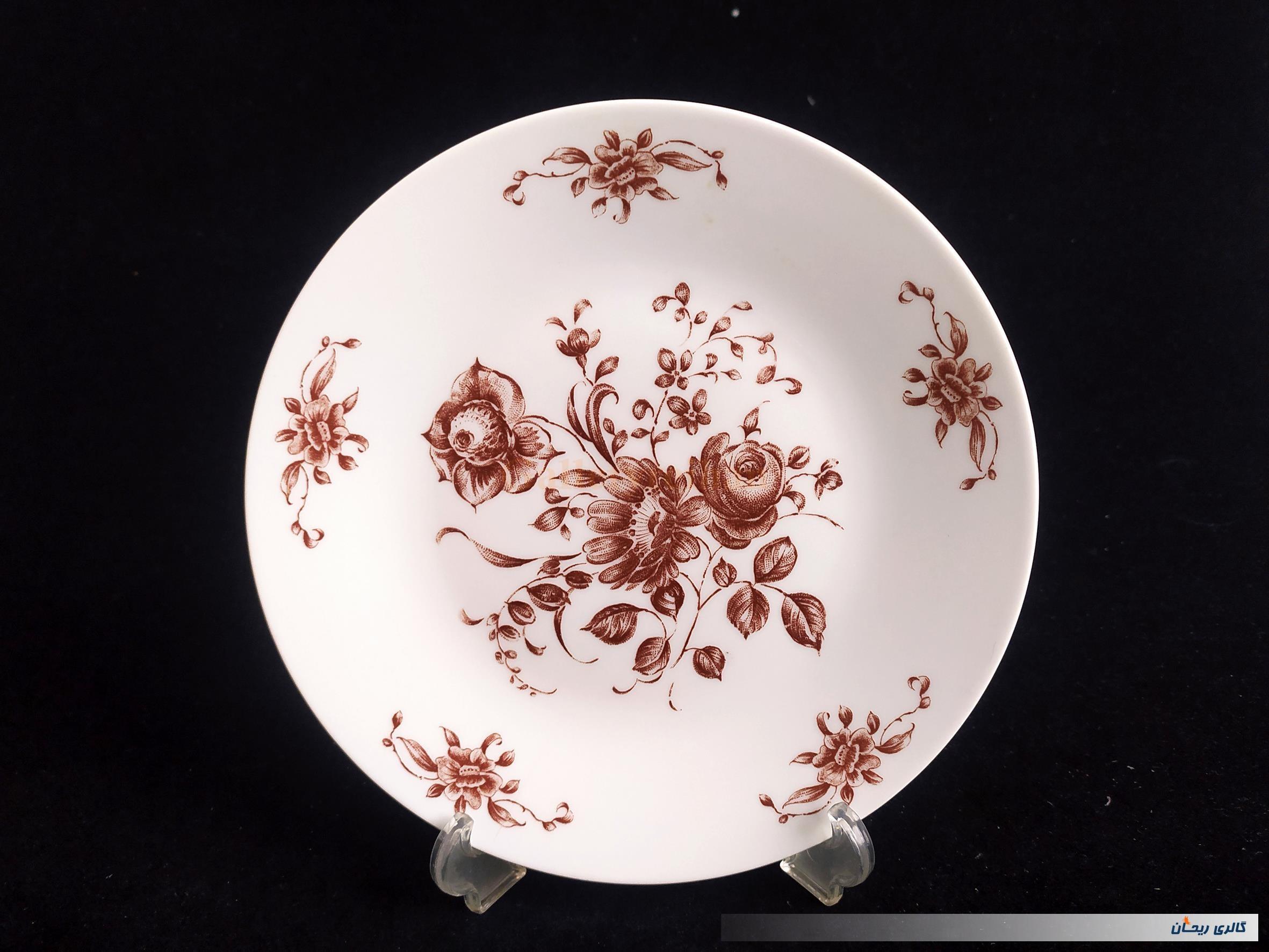 دیوارکوب آلمانی قدیمی گل قهوه ای