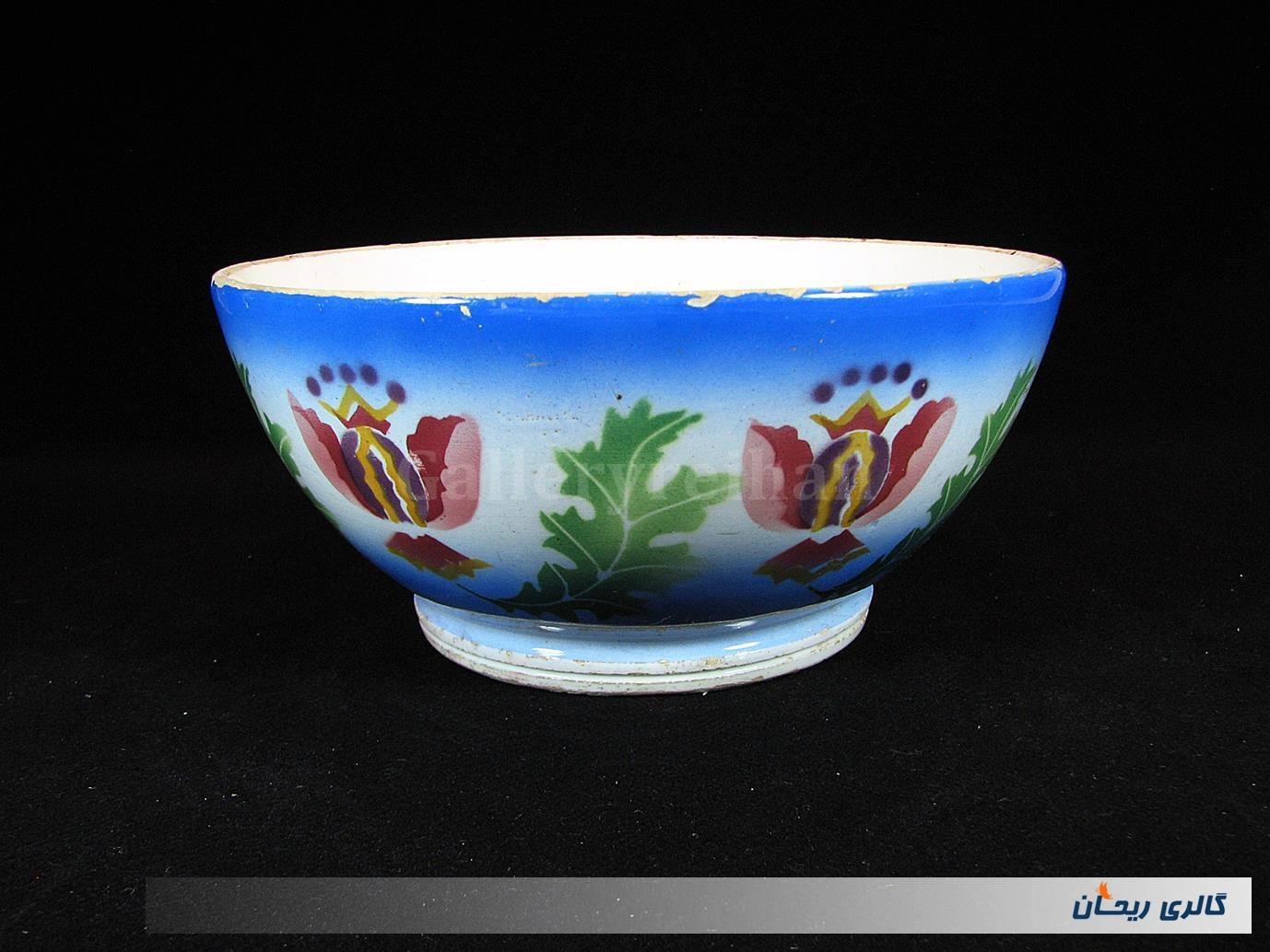 کاسه بسیار کمیاب قاجاری مهردار تزار روسیه