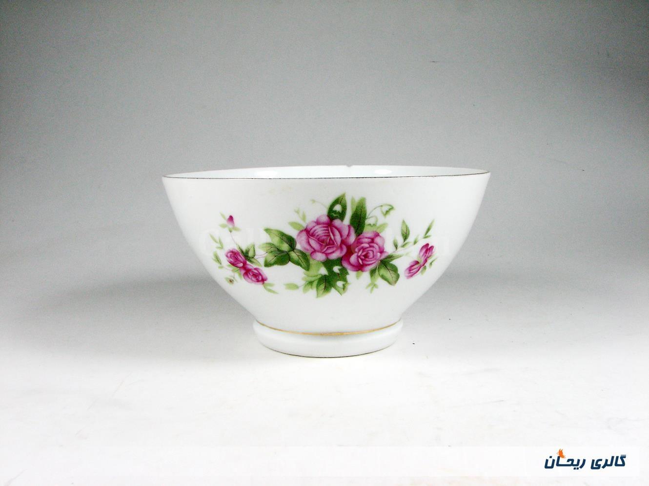 کاسه گل سرخی کوچک قدیمی 