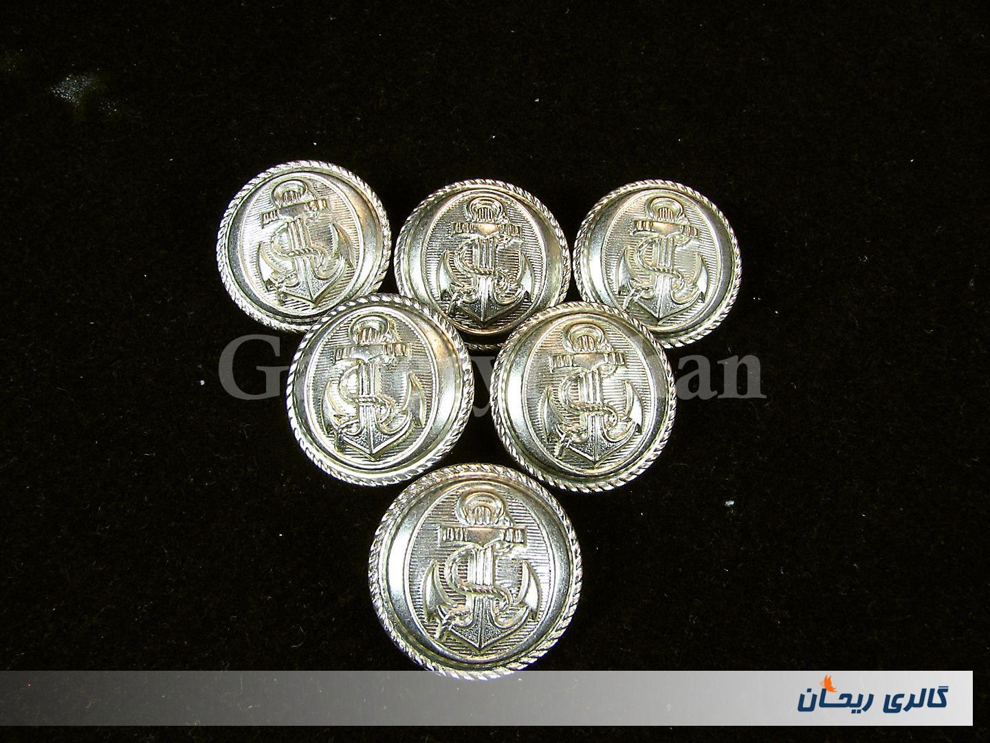 6عدد دکمه کلکسیونی سبک وزن نیروی دریایی 