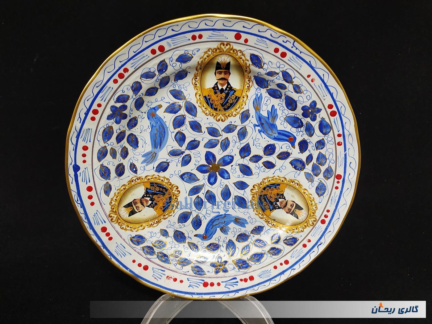 دیوارکوب قلم آبی جدید نقاشی کار دست 24CM 