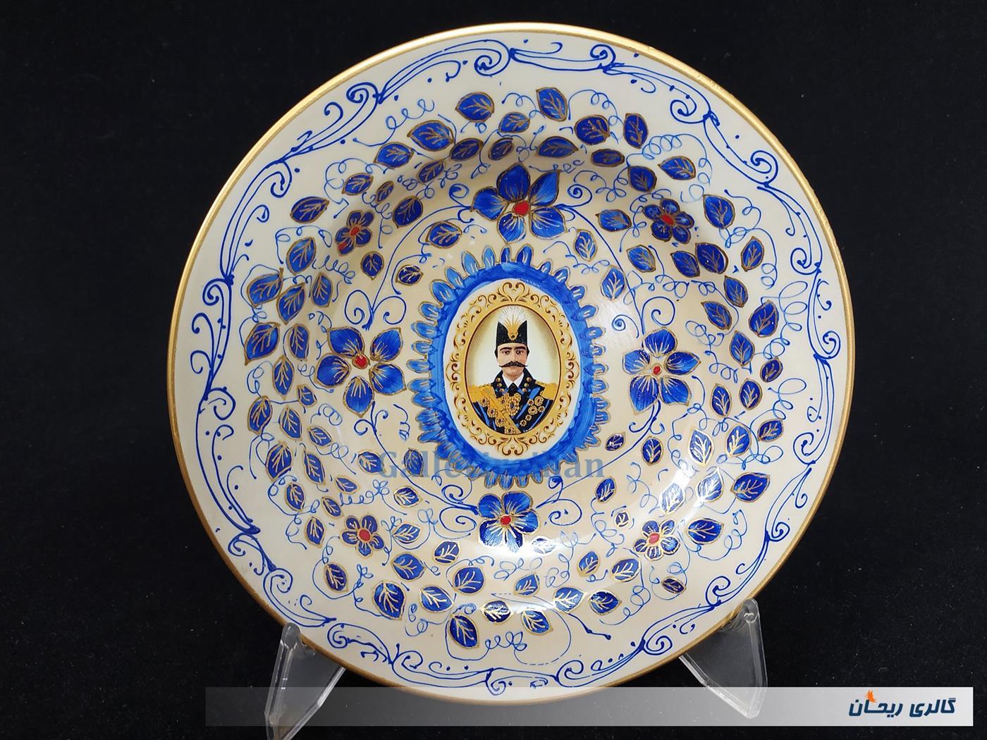 دیوارکوب قلم آبی جدید نقاشی کار دست 23CM