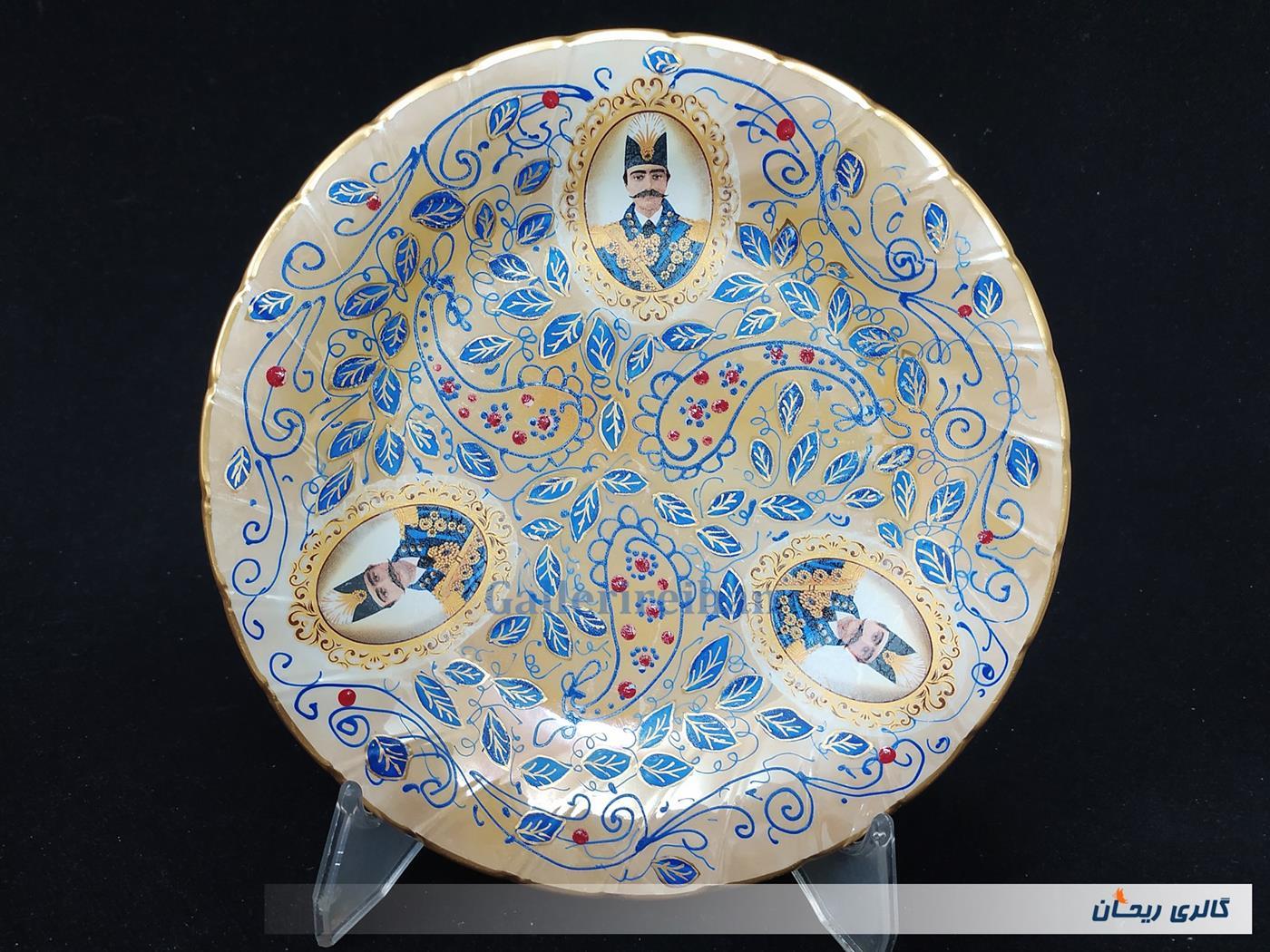 دیوارکوب قلم آبی جدید نقاشی کار دست 24CM 