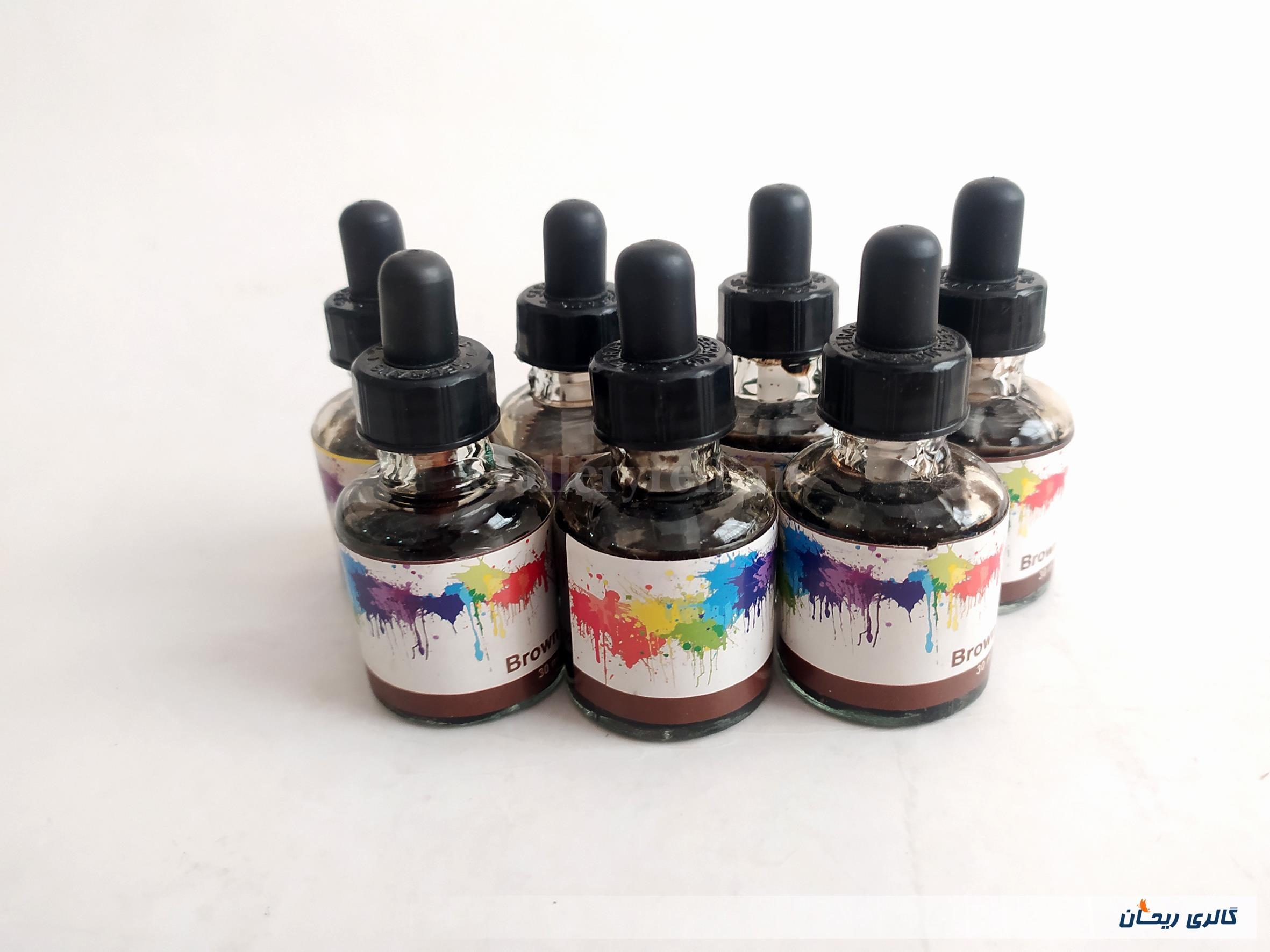 7عدد رنگ اکولین قهوه ای مارک سیرنگ 30ml 