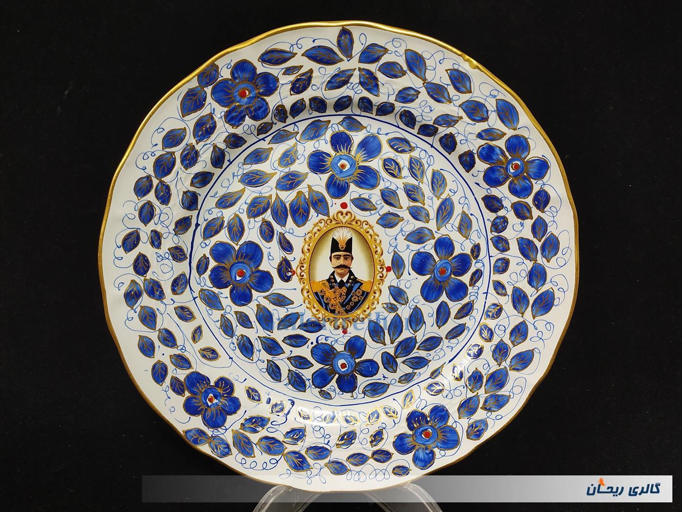 دیوارکوب قلم آبی جدید نقاشی کار دست 25CM 