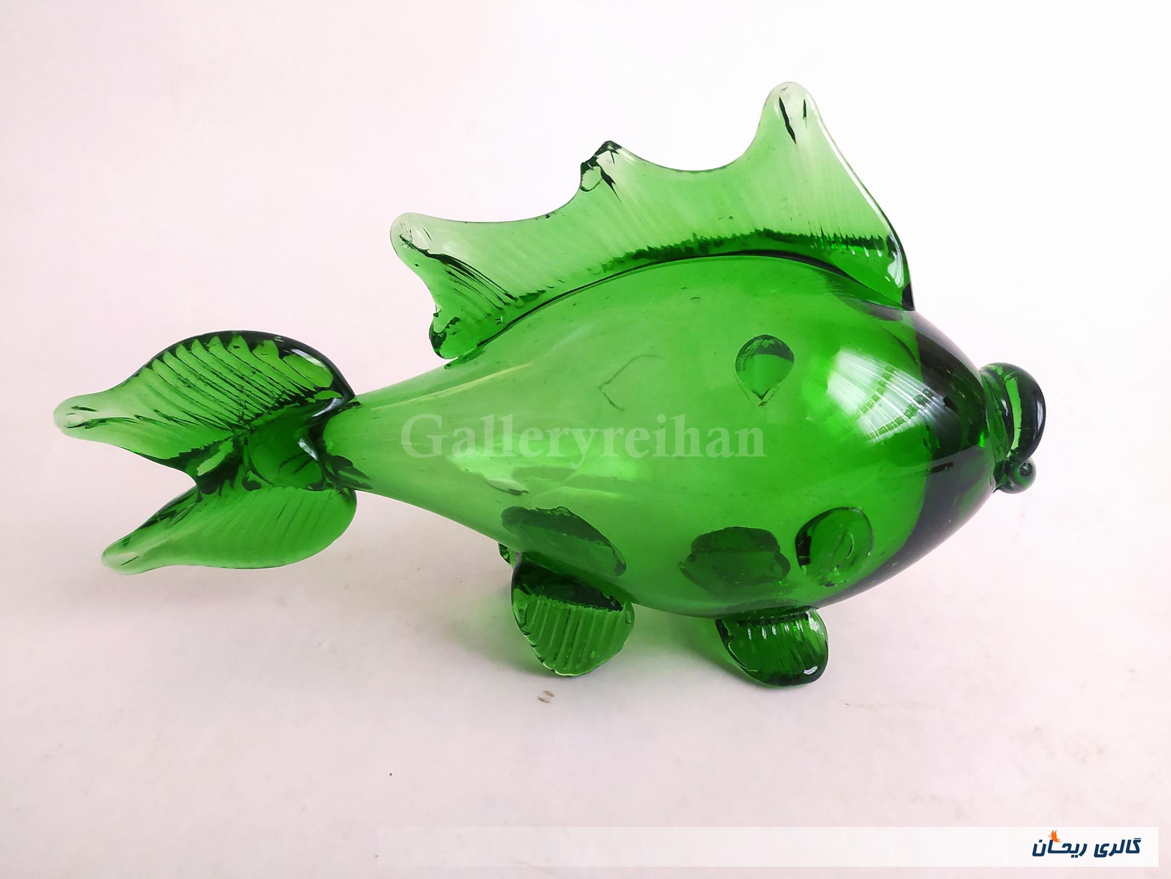 ماهی کمیاب دستساز بسیار زیبا و سبز رنگ 