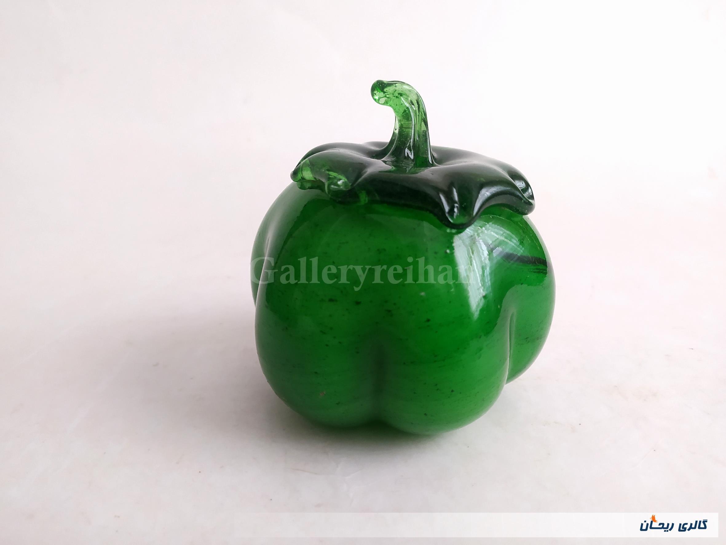 فلفل دلمه شیشه ای دست ساز قدیمی کمیاب 