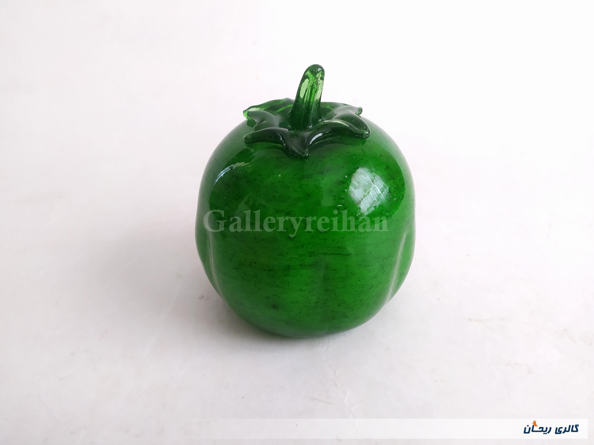 فلفل دلمه شیشه ای دست ساز قدیمی کمیاب 