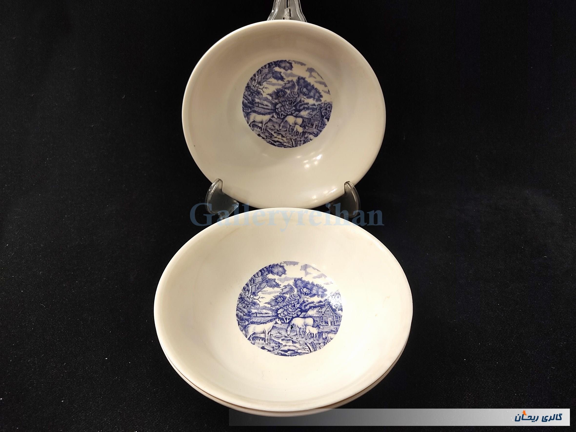 3عدد کاسه ملامین طرح منظره قدیمی 