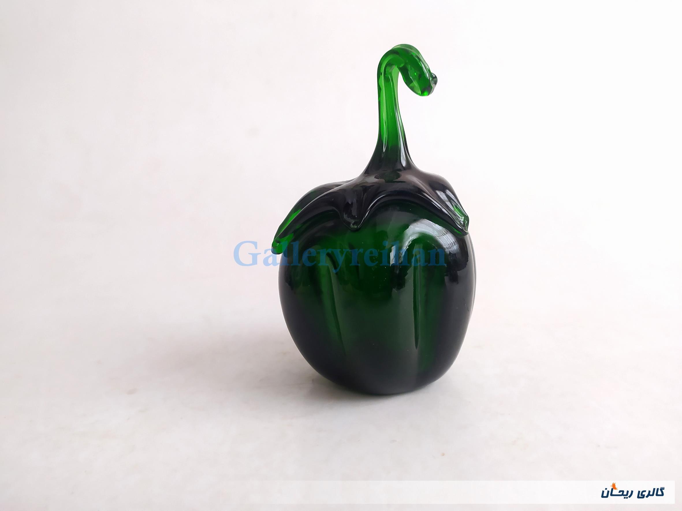 فلفل دلمه شیشه ای دست ساز قدیمی شفاف