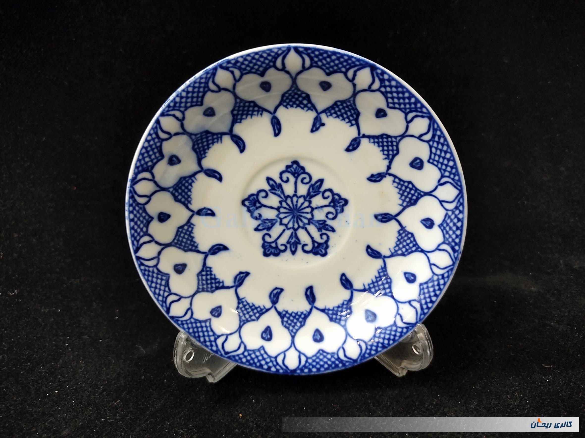 دیوارکوب یا نعلبکی قلم آبی قدیمی زیبا