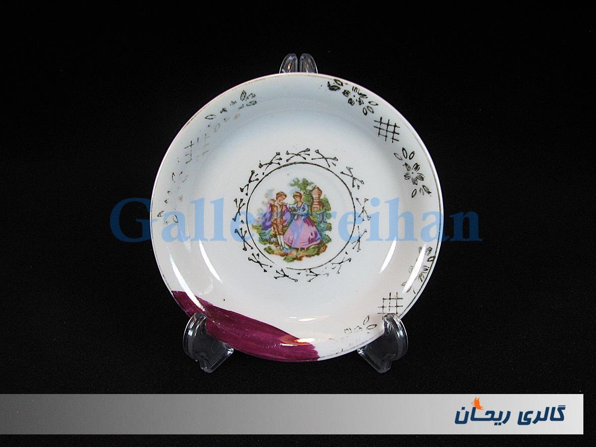 دیوارکوب یا زیر فنجانی لیلی و مجنون قدیمی