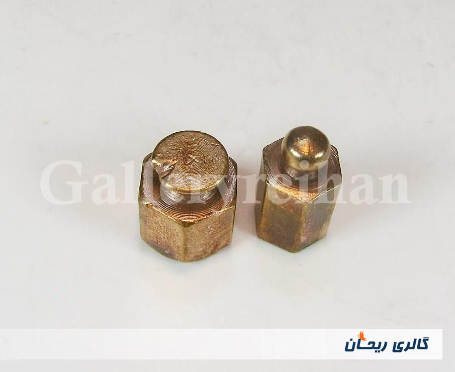 یک جفت وزنه برنجی 3 و 4 مثقالی 