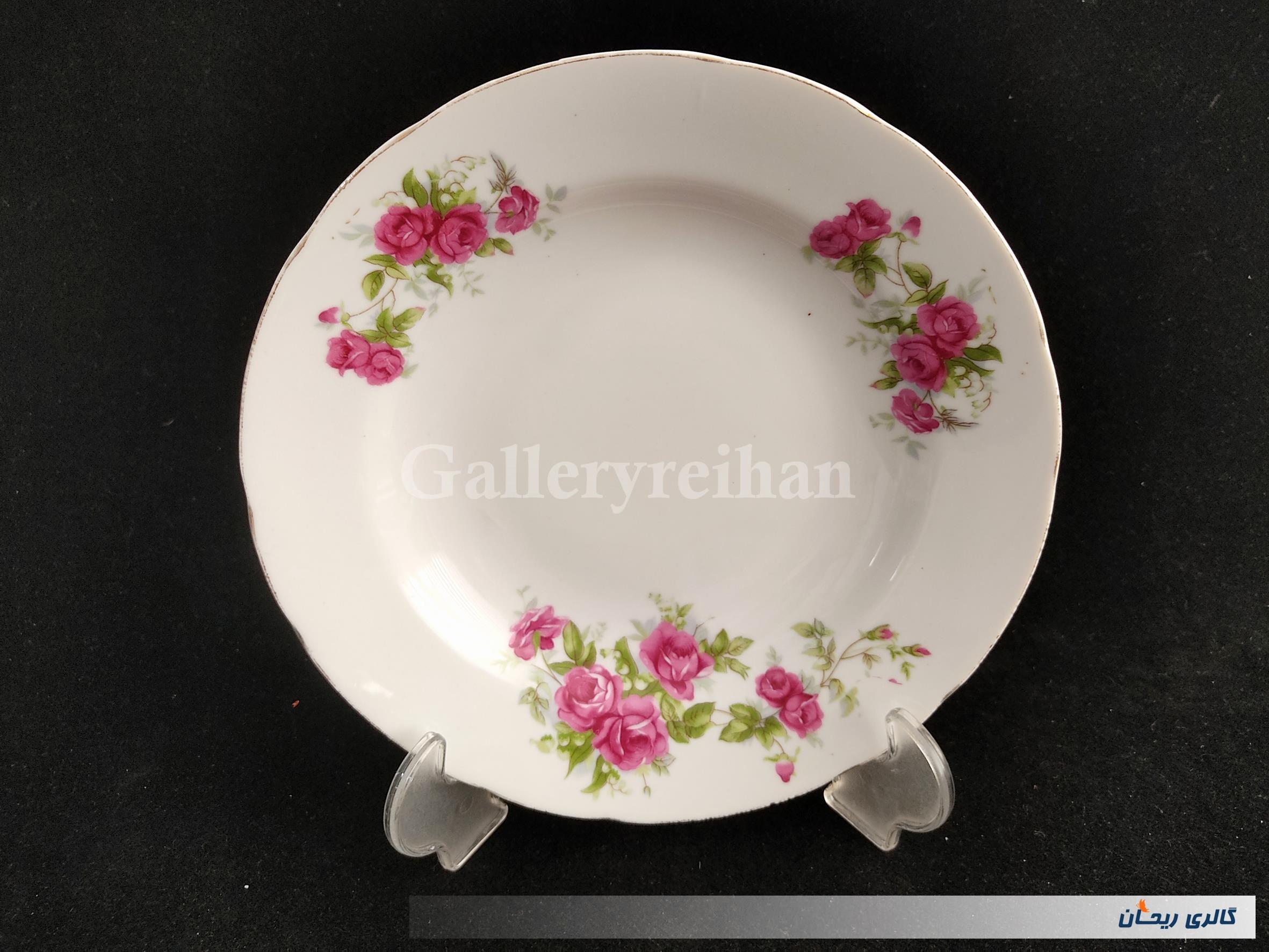 دیوارکوب چینی قدیمی گل سرخی