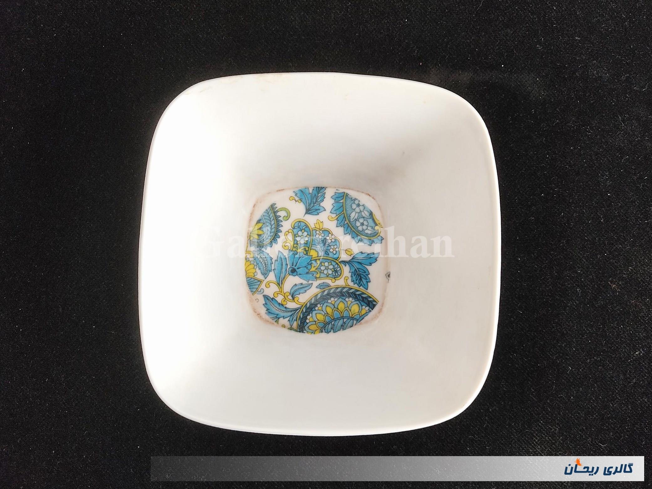 کاسه ملامین قدیمی طرح گل 