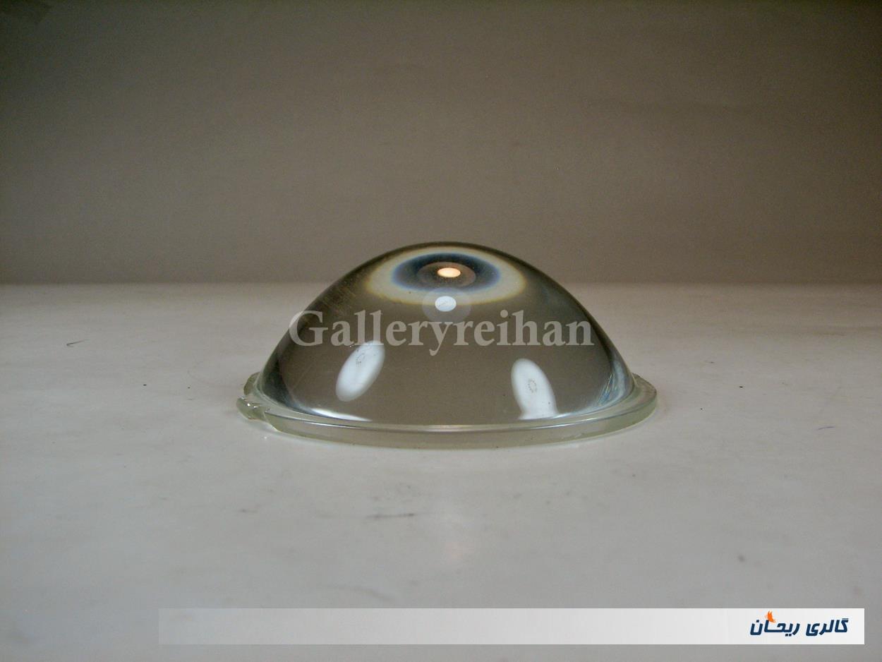 ذره بین قدیمی شیشه ای درشت 