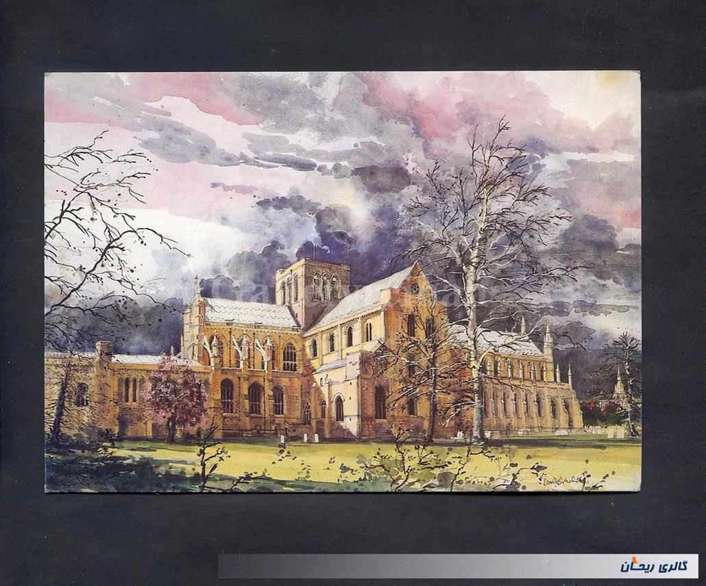 کارت پستال چاپ انگلستان طرح کلیسای وینچستر 