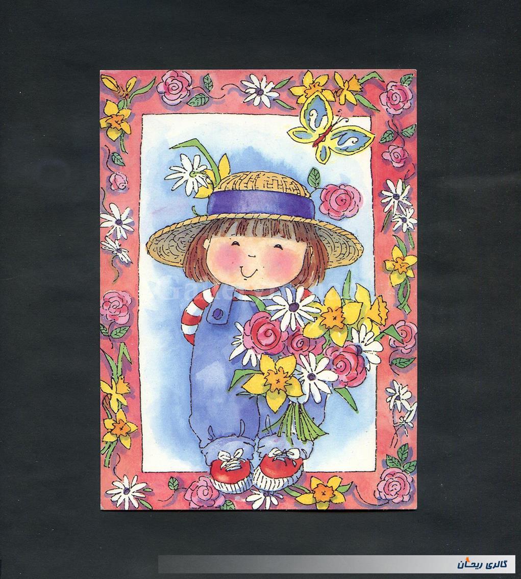 کارت پستال انتشارات وودفیلد چاپ بریتانیا