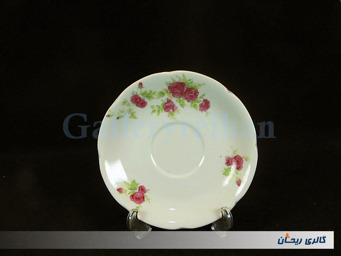 دیوارکوب یا زیر فنجانی گل سرخی قدیمی