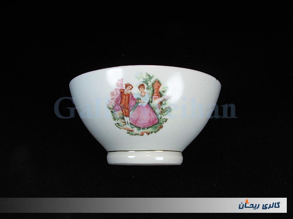کاسه چینی قدیمی طرح لیلی و مجنون 