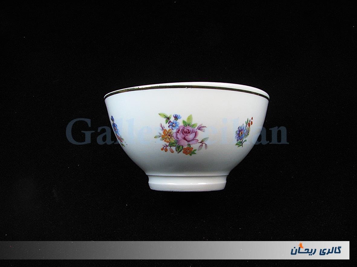 کاسه روسی قدیمی طرح گل ها رنگی 