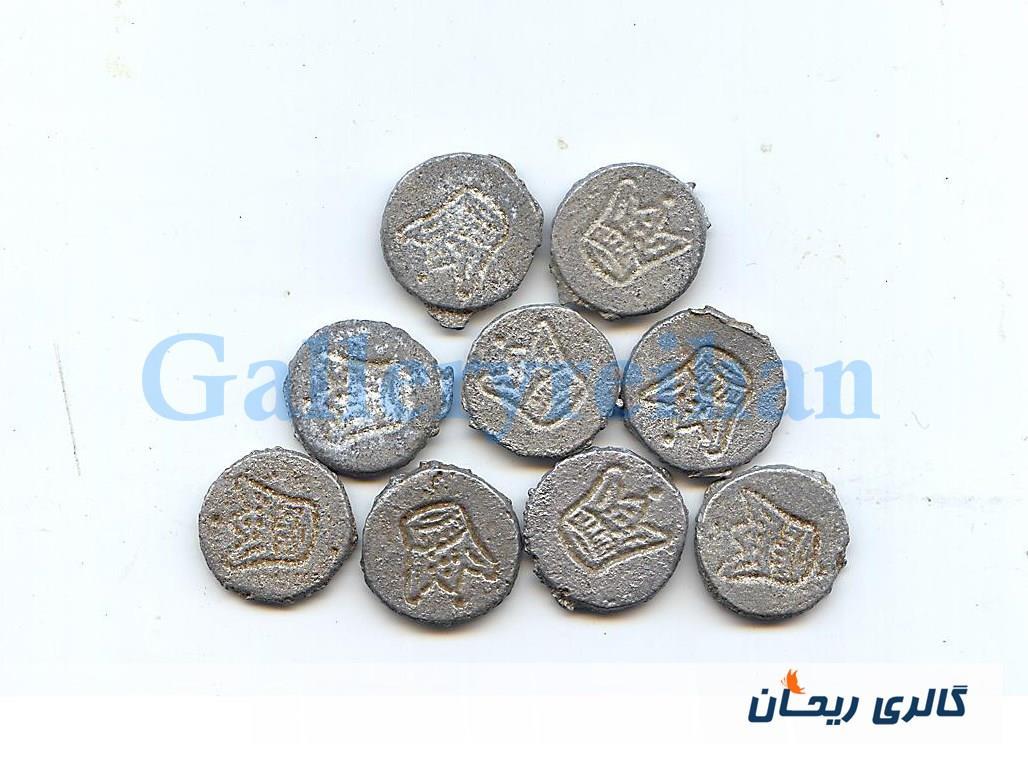 9 عدد ژتون کلکسیونی طرح تاج سبک وزن 