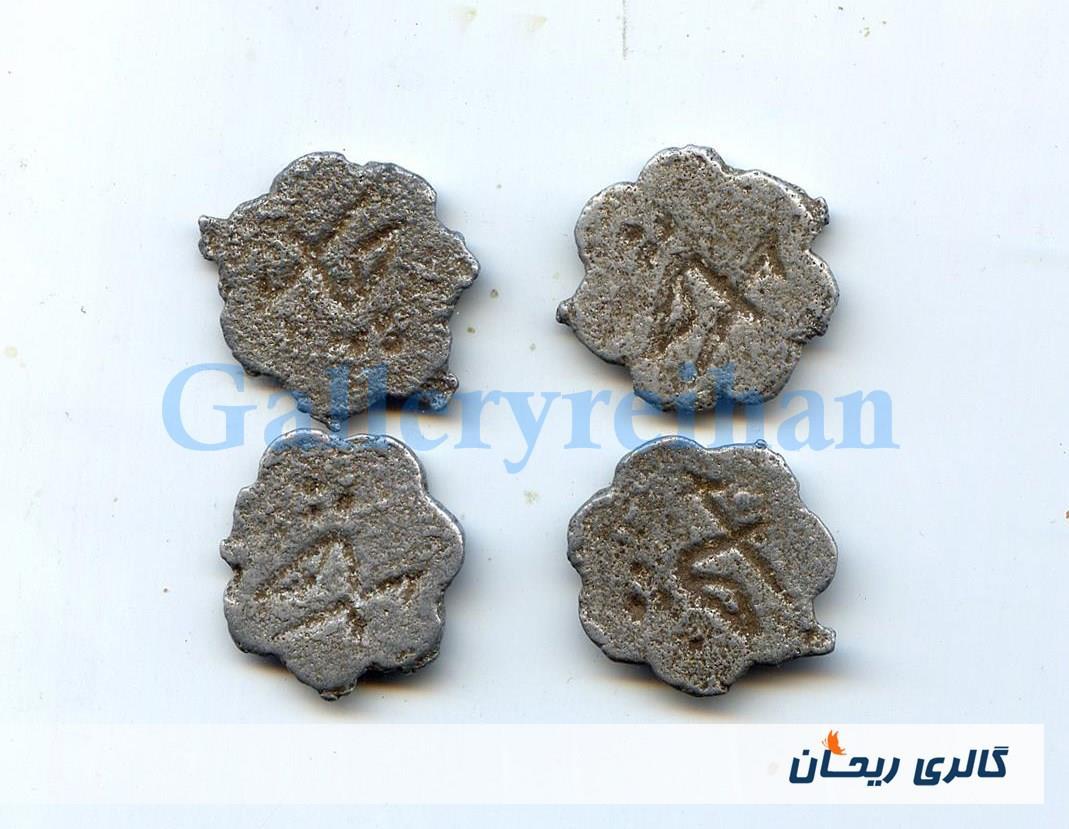 4 عدد ژتون کلکسیونی قدیمی طرح چای سبک وزن 