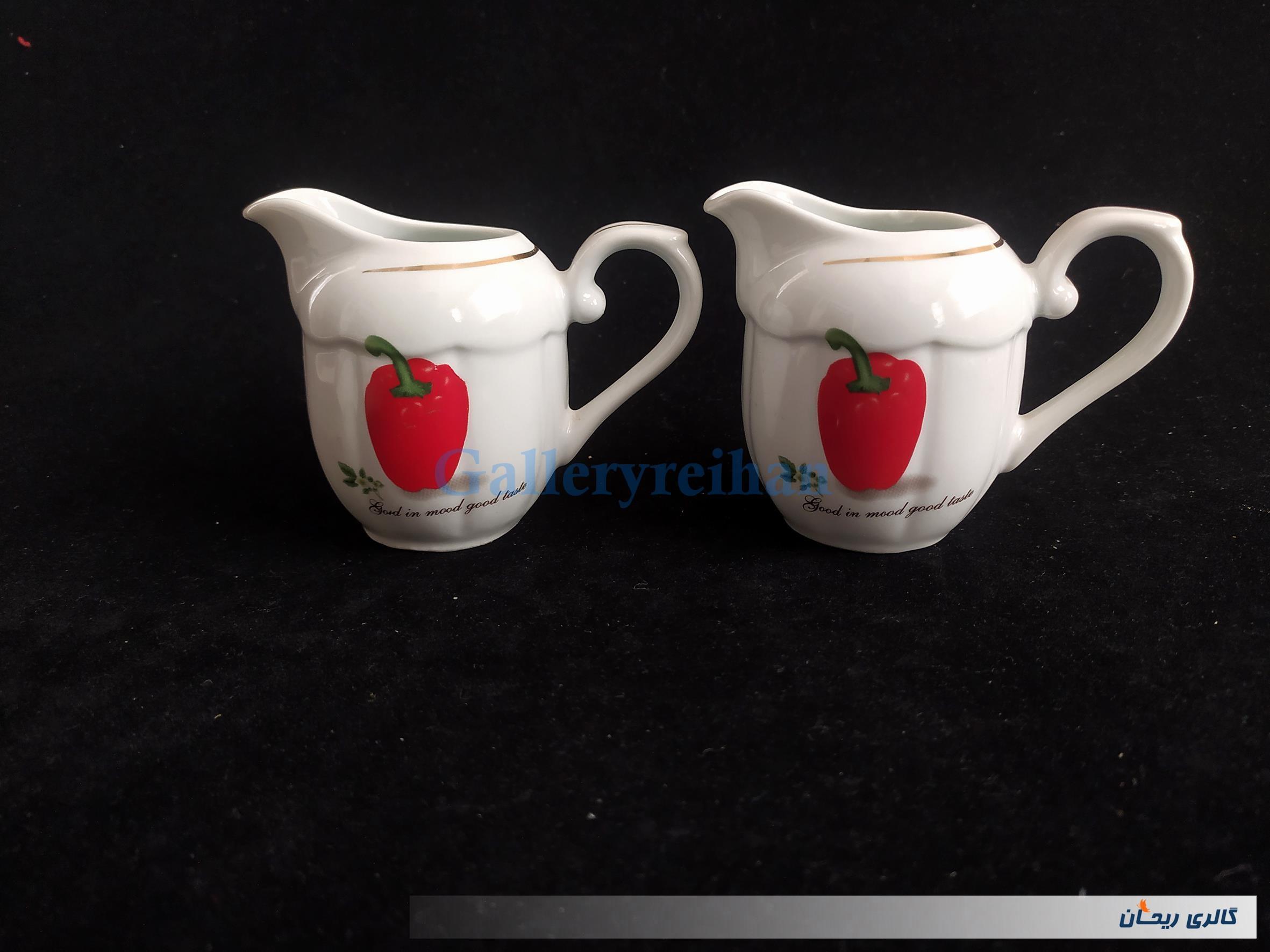 جفت سس خوری یا شکرپاش چینی طرح فلفل دلمه 