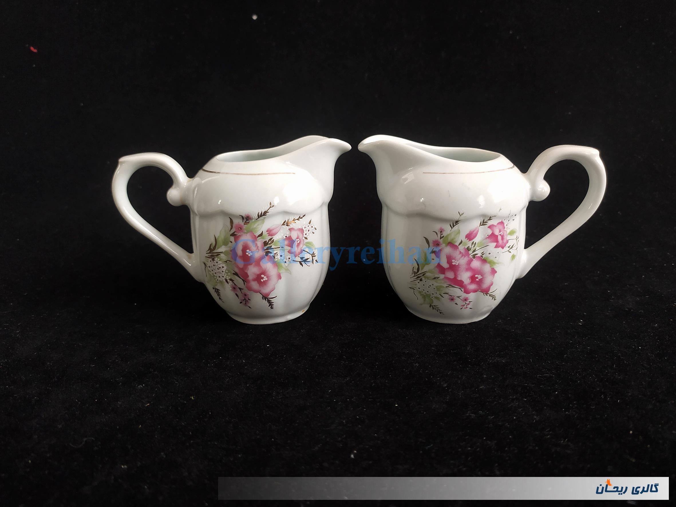 جفت سس خوری یا شکرپاش چینی طرح گل عروس