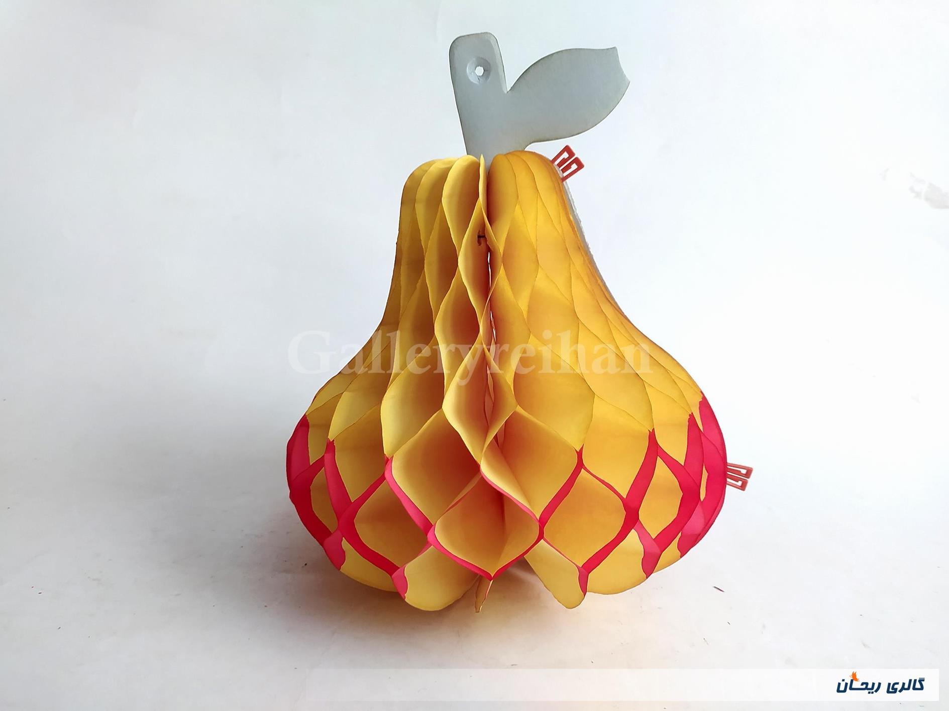 کاغذ کشی گلابی تزئین نوستالژی دهه 60 