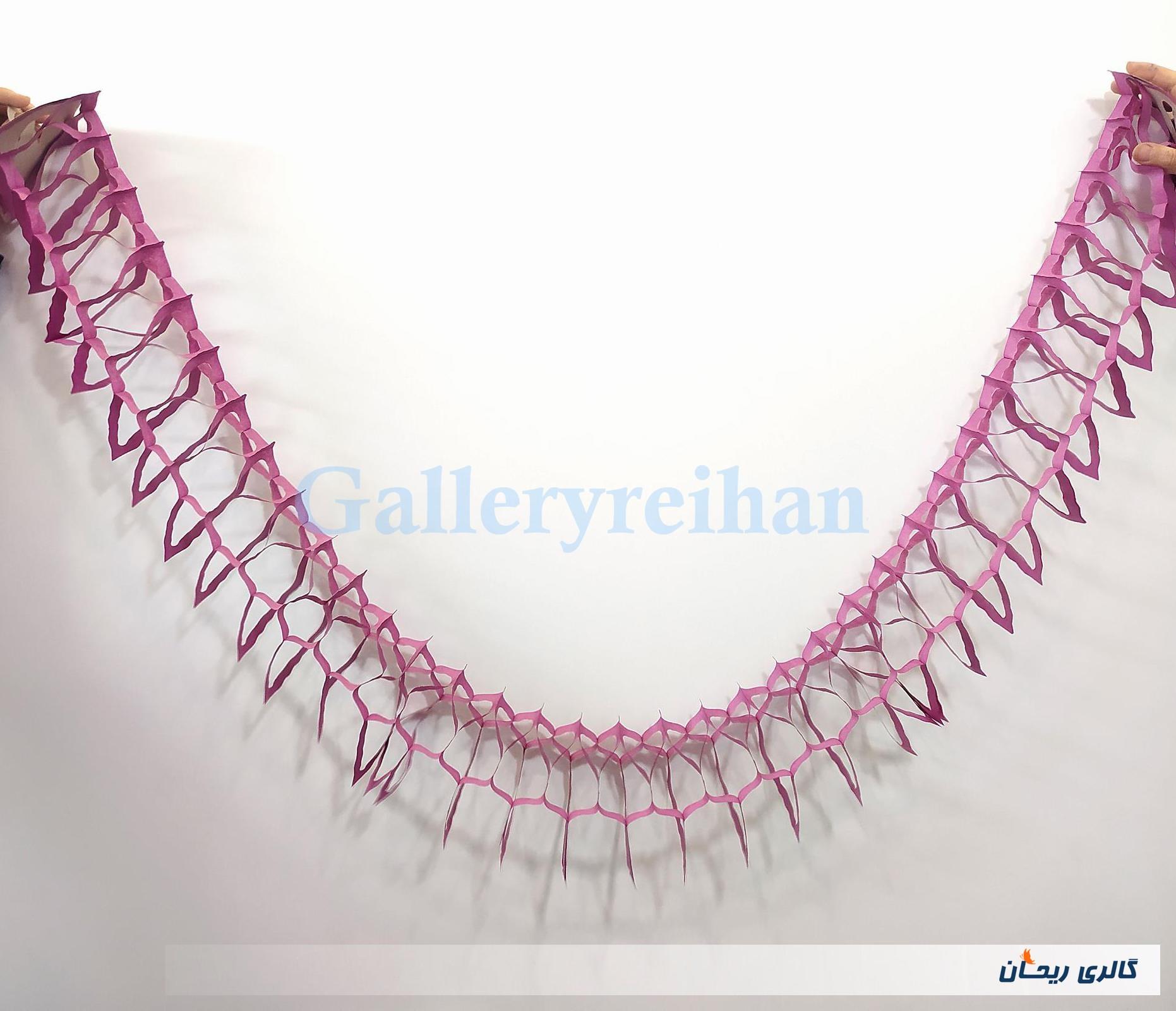 کاغذ کشی ریسه تزئین تولد نوستالژی دهه 60 