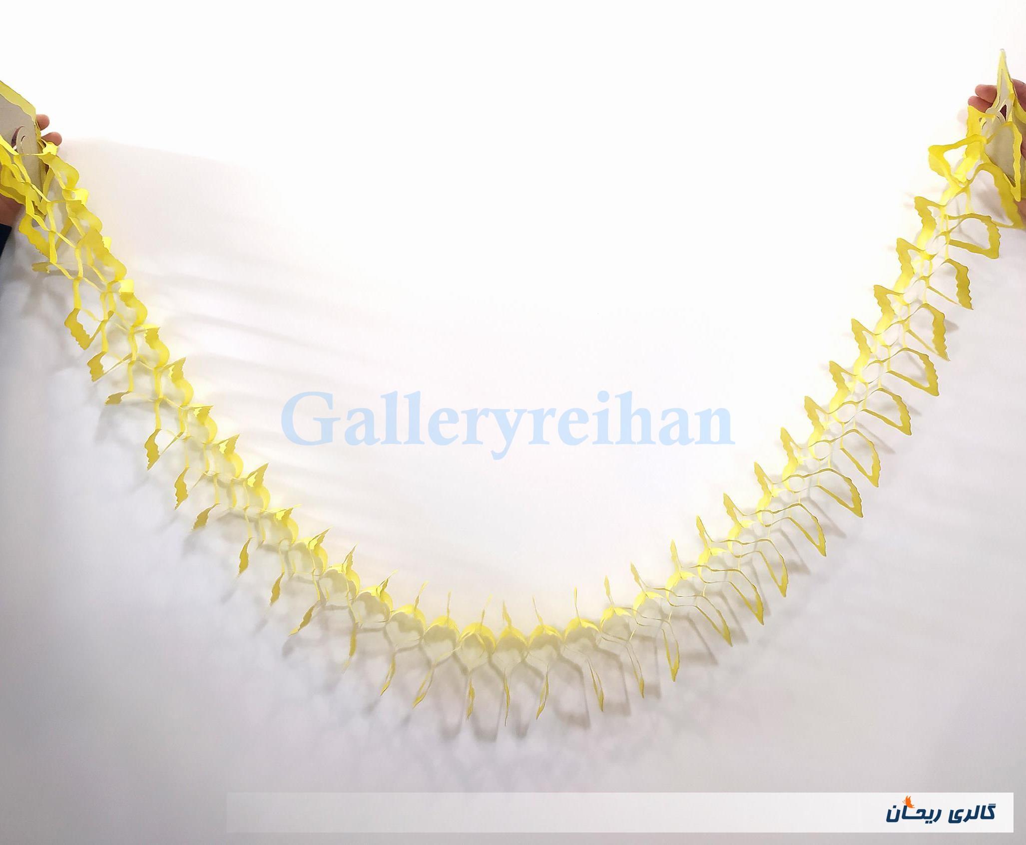 کاغذ کشی ریسه تزئین تولد نوستالژی دهه 60 