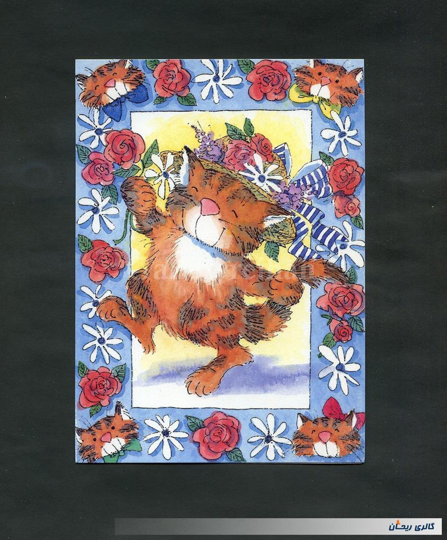 کارت پستال انتشارات وودفیلد چاپ بریتانیا 