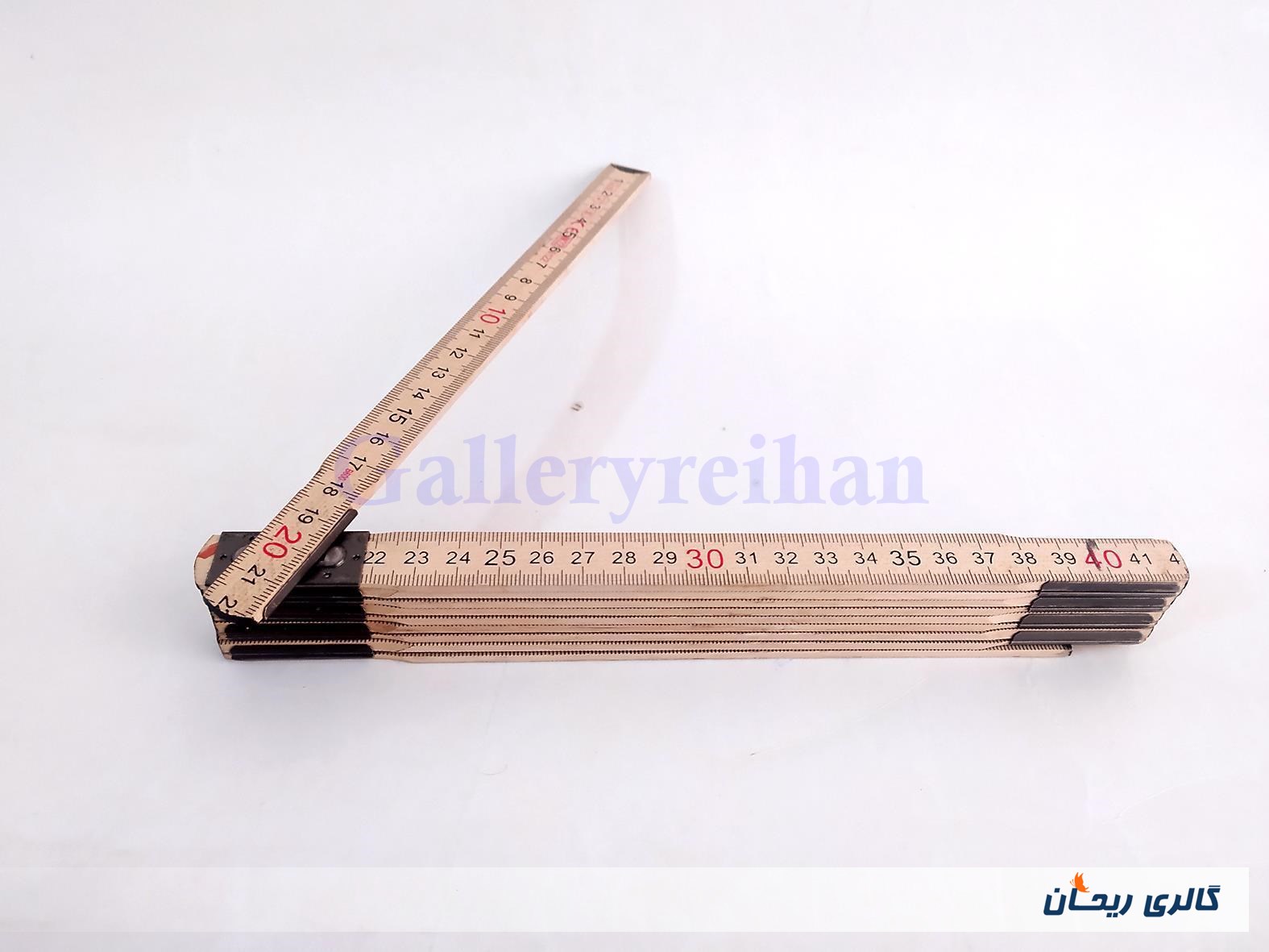 خط کش و متر چوبی تاشو 200 CM قدیمی