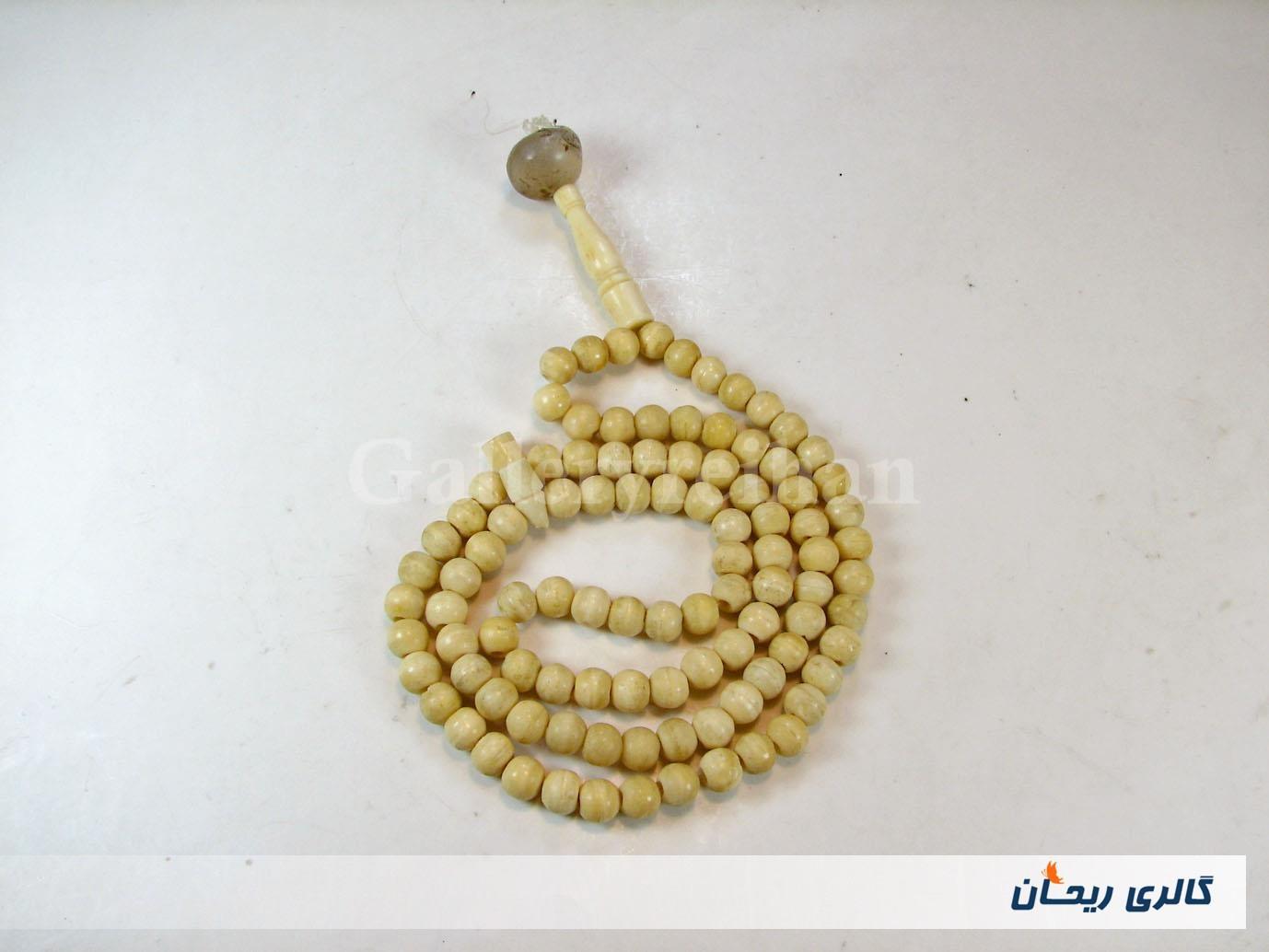 تسبیح کلکسیونی قدیمی دست ساز استخوان 