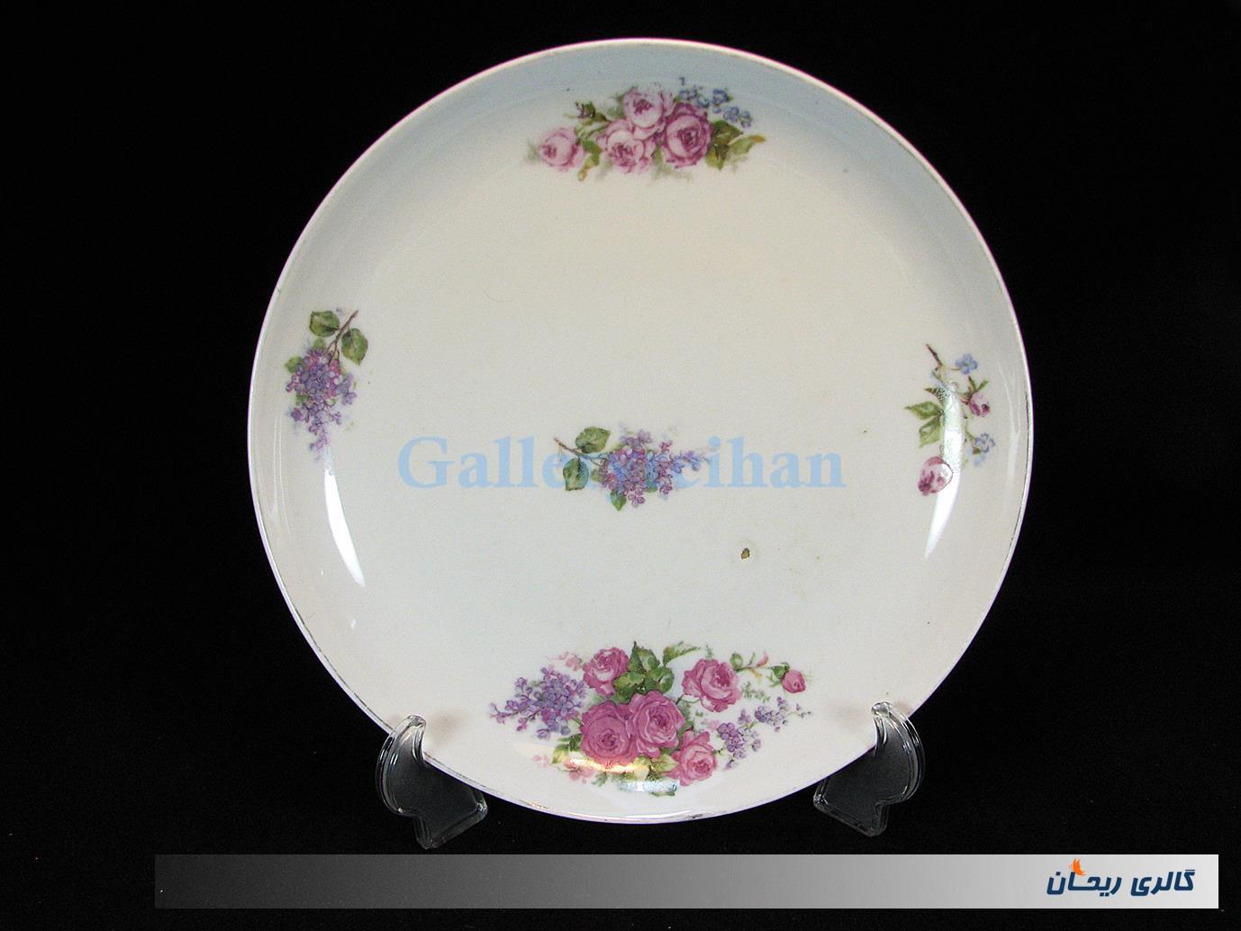 دیوارکوب چینی گل سرخی قدیمی