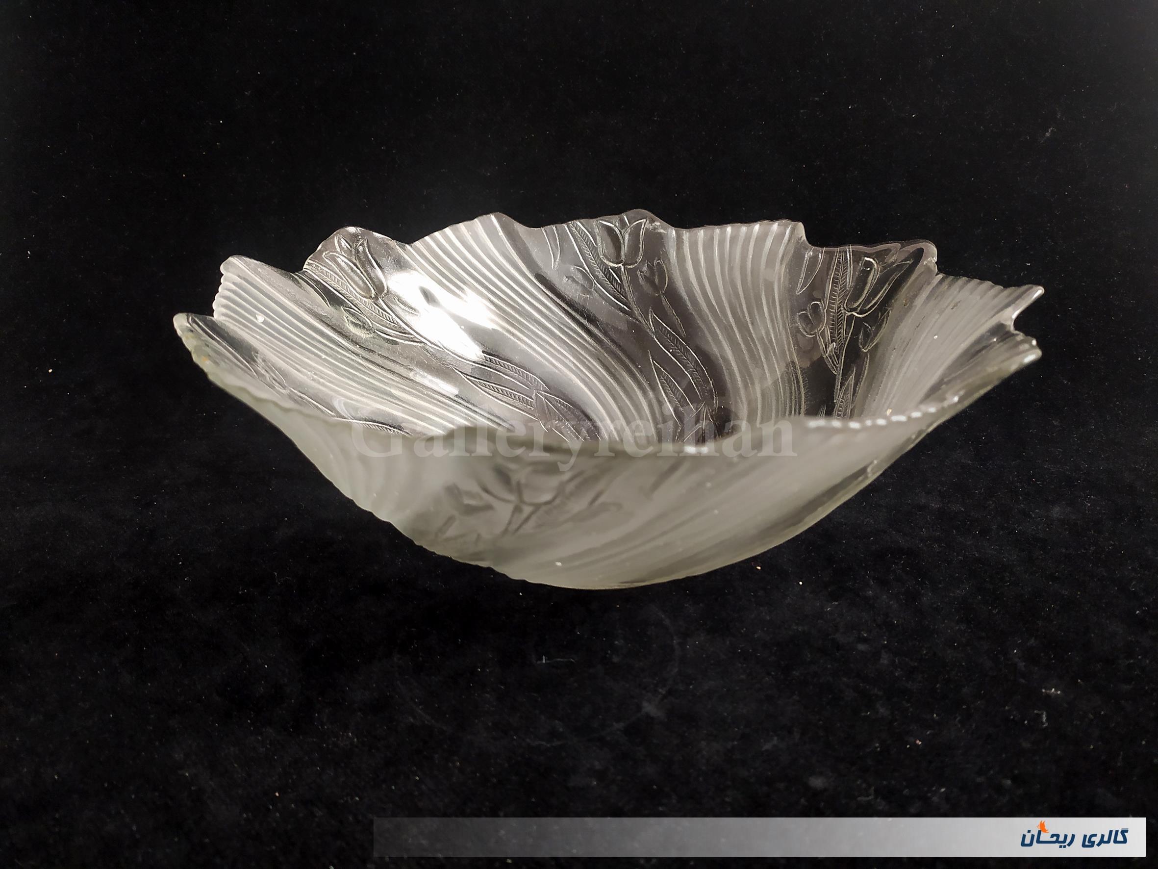 کاسه میوه خوری دو رنگ طرح گل لاله 