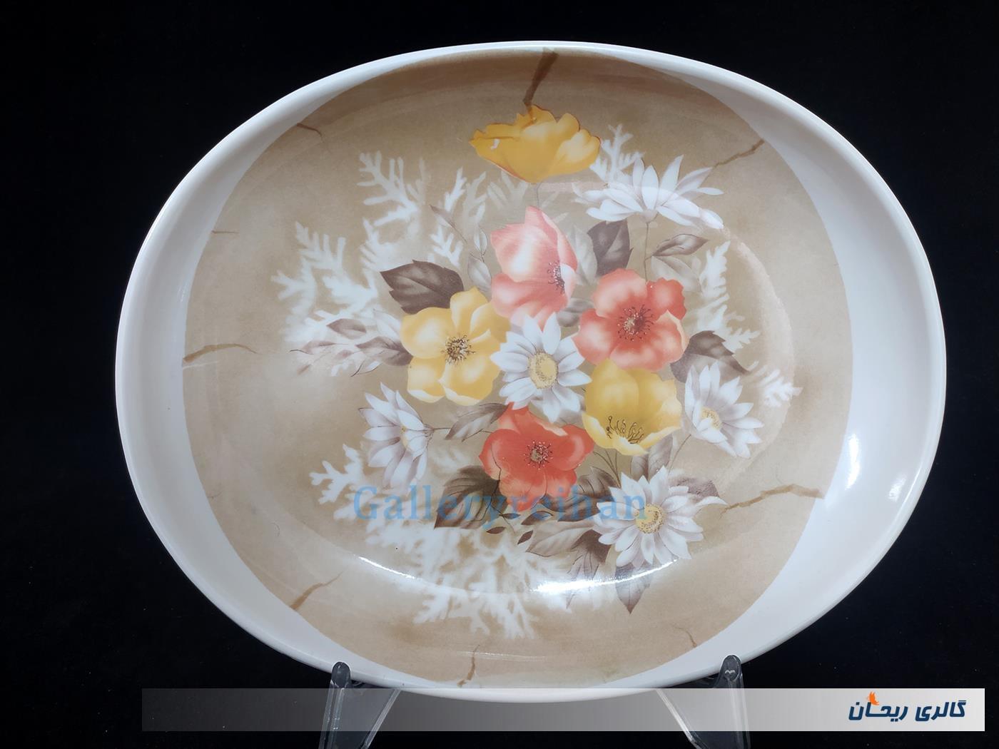 دیس قدیمی ملامین طرح گل