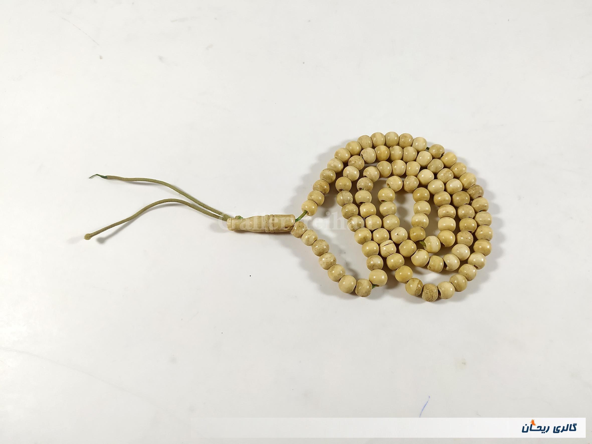 تسبیح کلکسیونی قدیمی دست ساز استخوان 