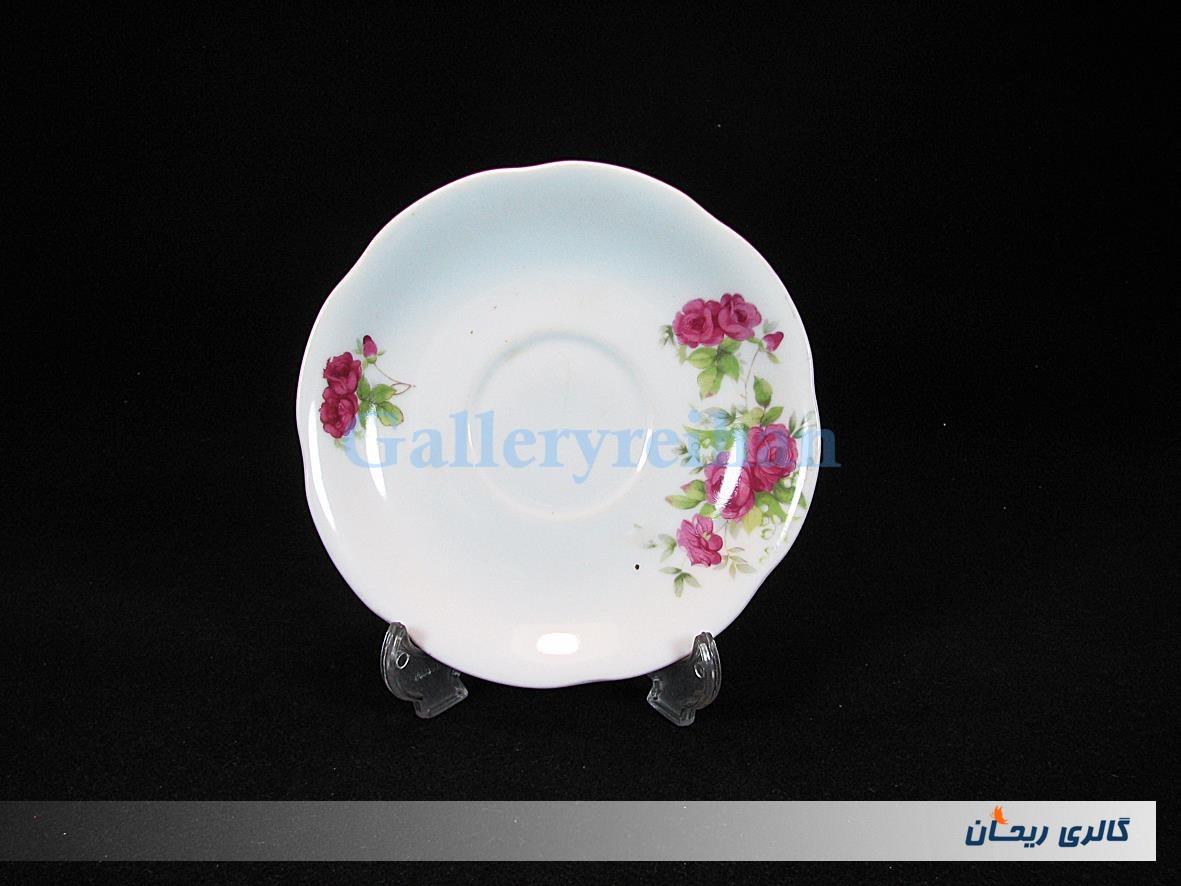 دیوارکوب یا زیرفنجانی گل سرخی قدیمی