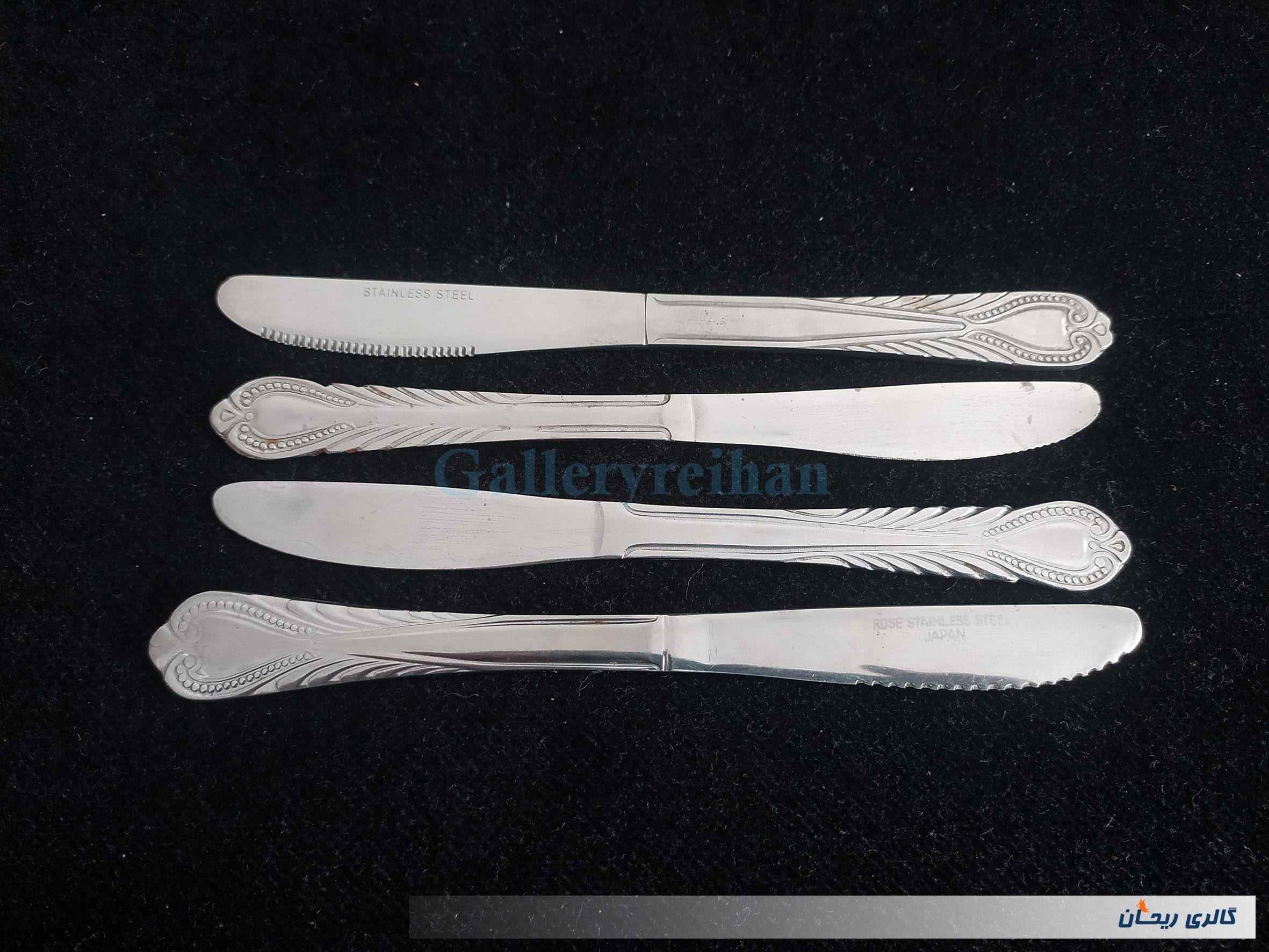 4عدد چاقوی قدیمی STAINLESS با طرح زیبا 