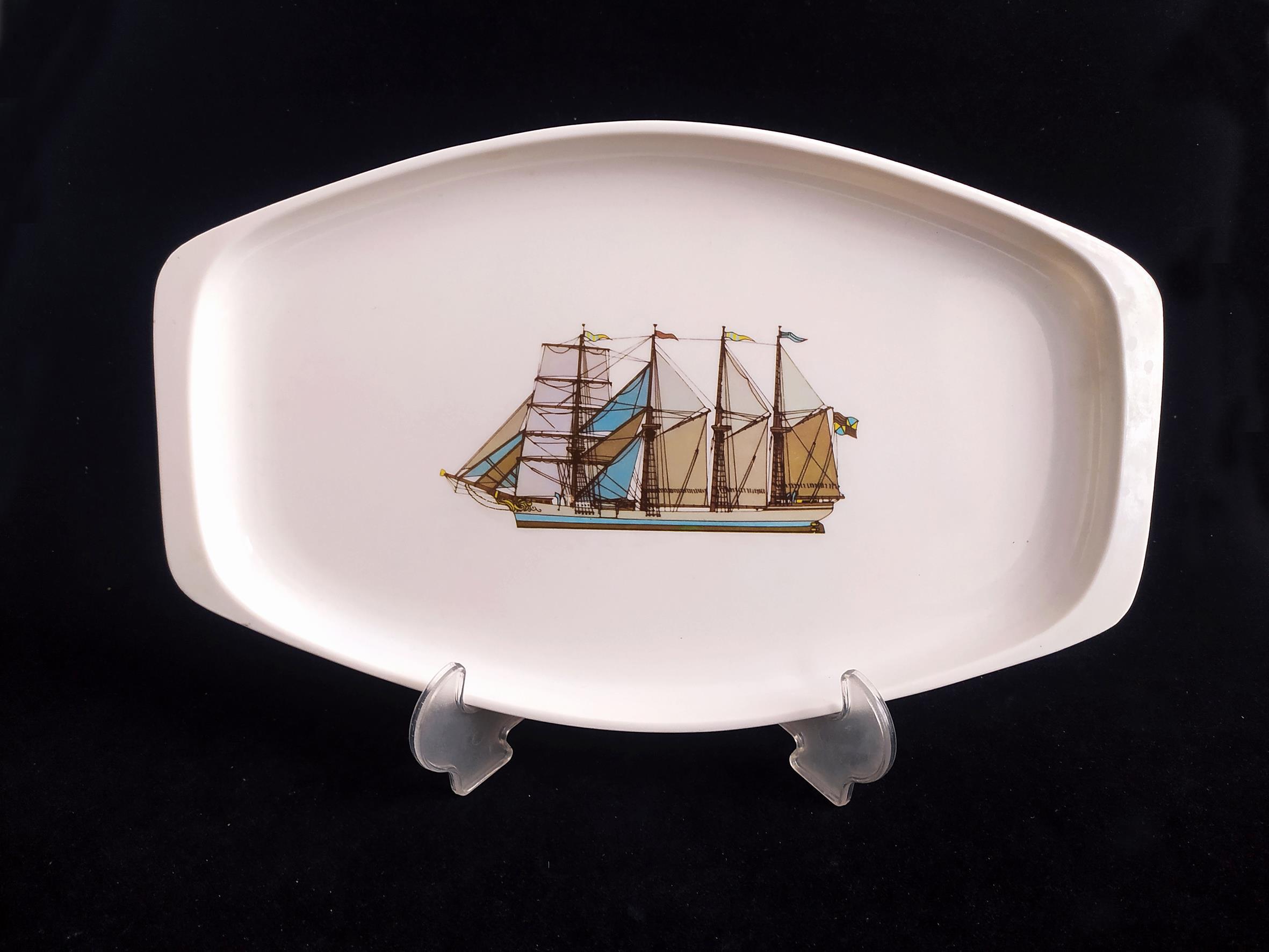 دیس قدیمی ملامین طرح زیبا کشتی