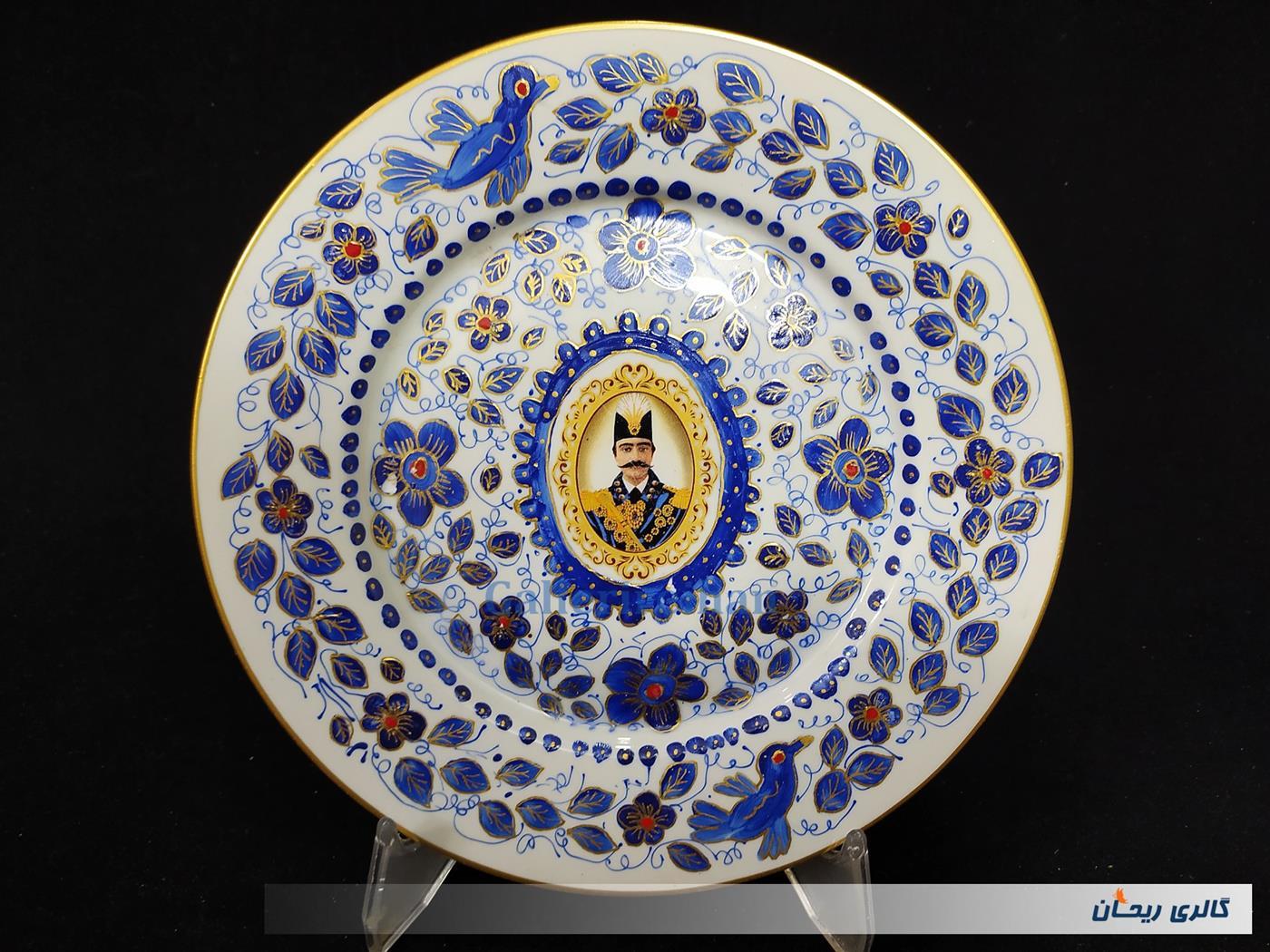 دیوارکوب قدیمی نقاشی کاردست قلم آبی جدید 