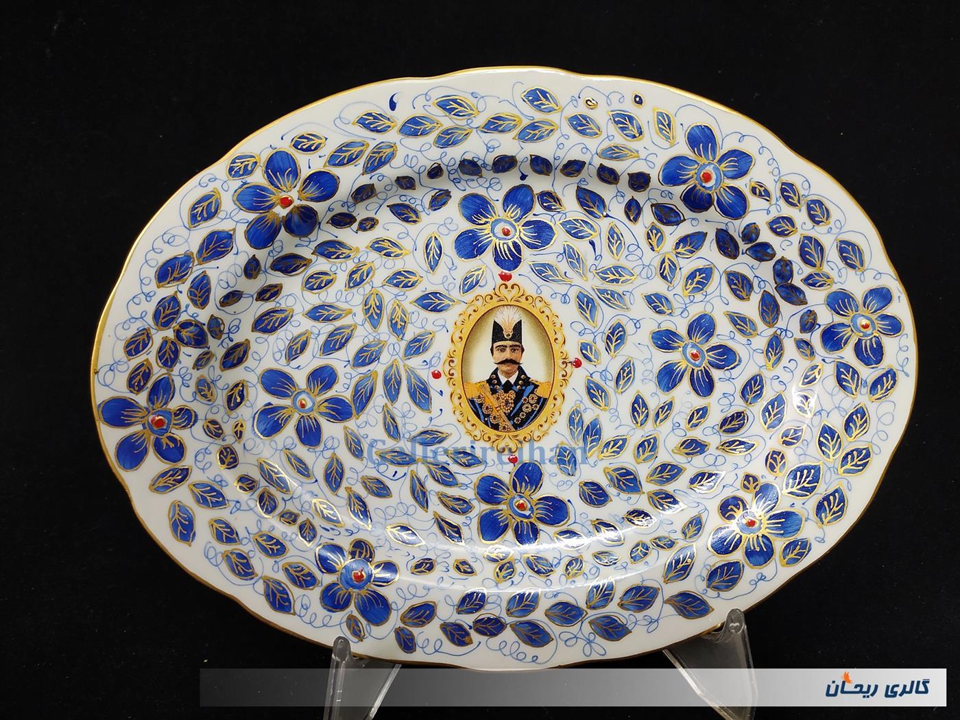 دیوارکوب قدیمی نقاشی کاردست قلم آبی جدید