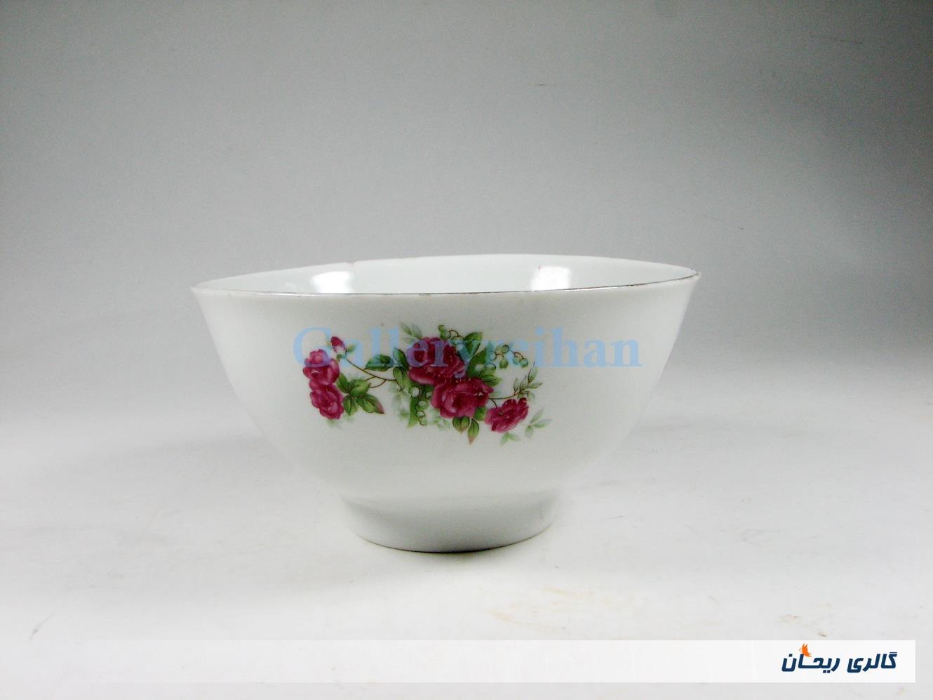 کاسه گل سرخی کوچک قدیمی یاماتسو ژاپن