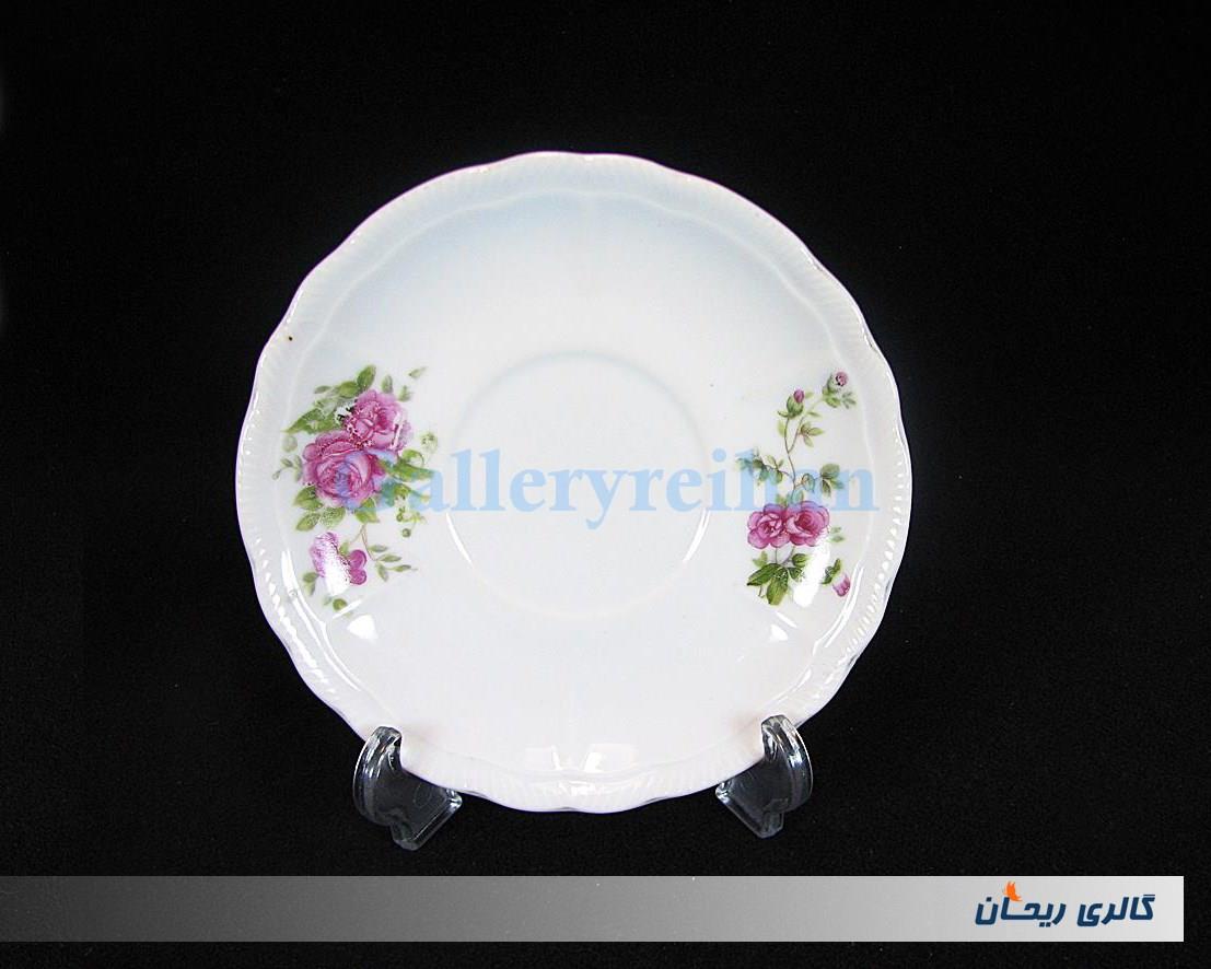 دیوارکوب یا زیرفنجانی گل سرخی قدیمی