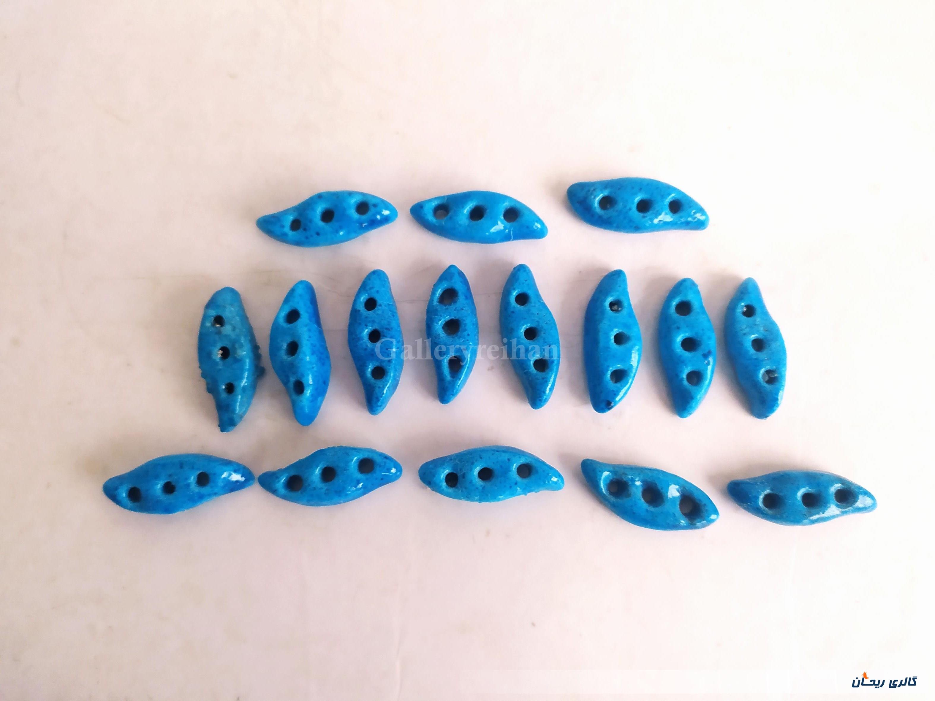 16 عدد خرمهره فیروزه ای ایرانی 