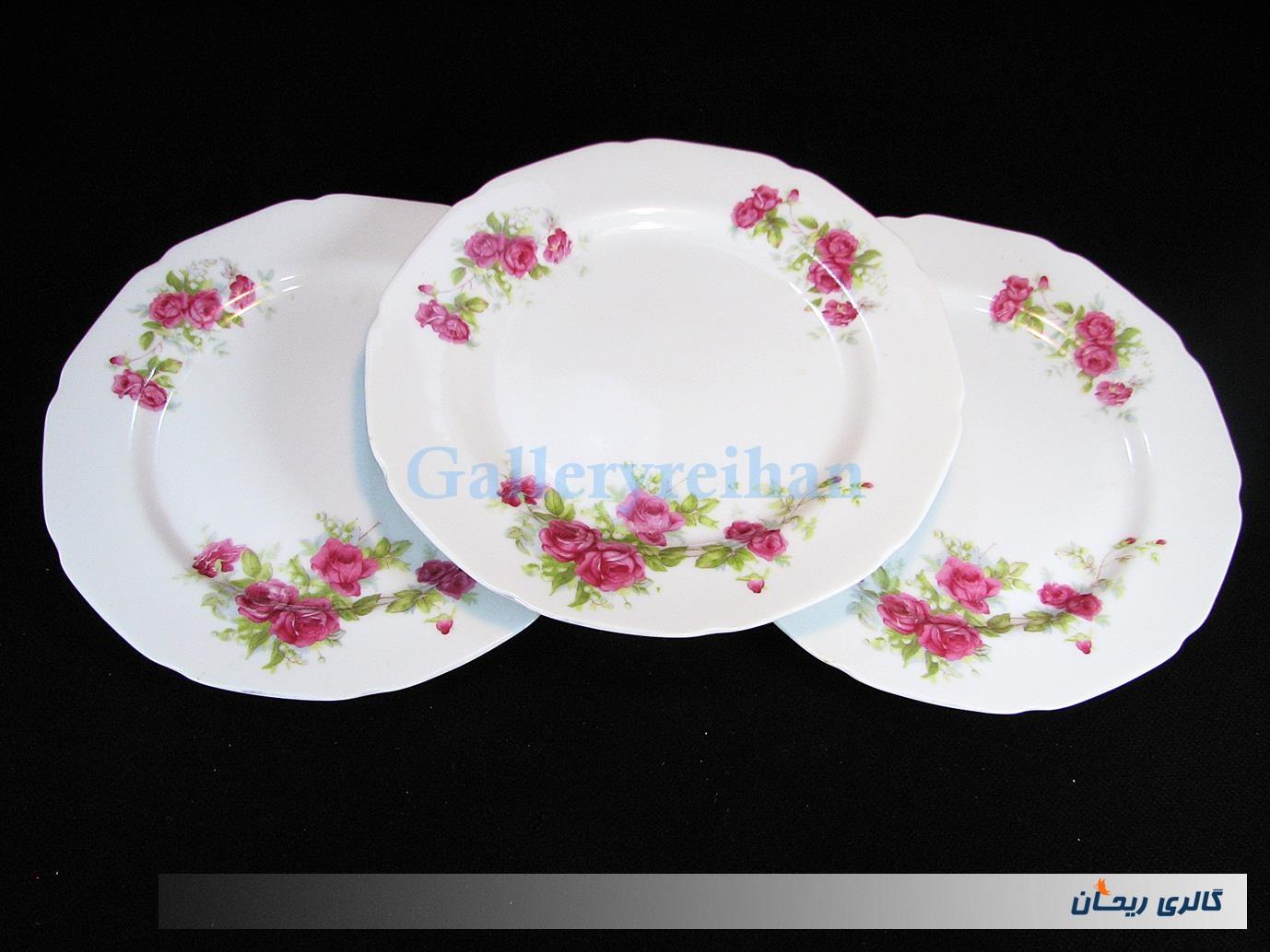 3دیوارکوب چینی گل سرخی قدیمی