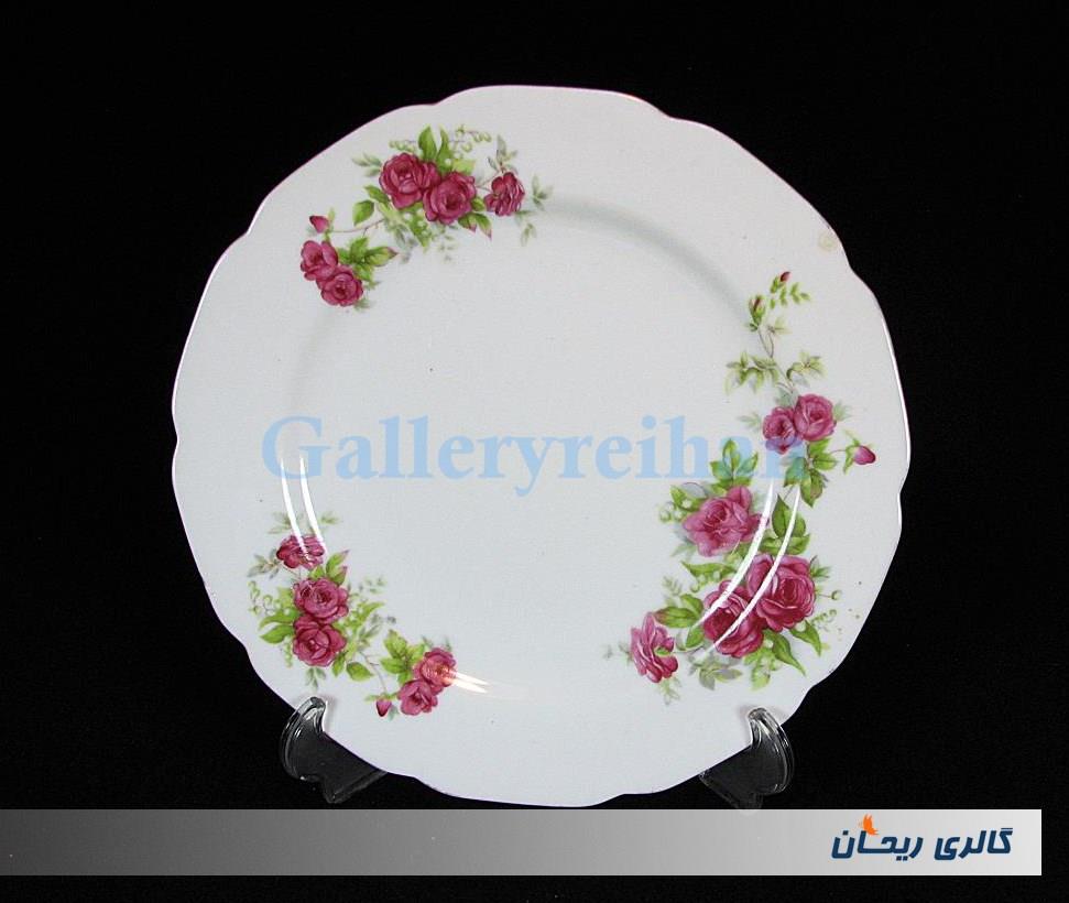 دیوارکوب چینی گل سرخی قدیمی KPM