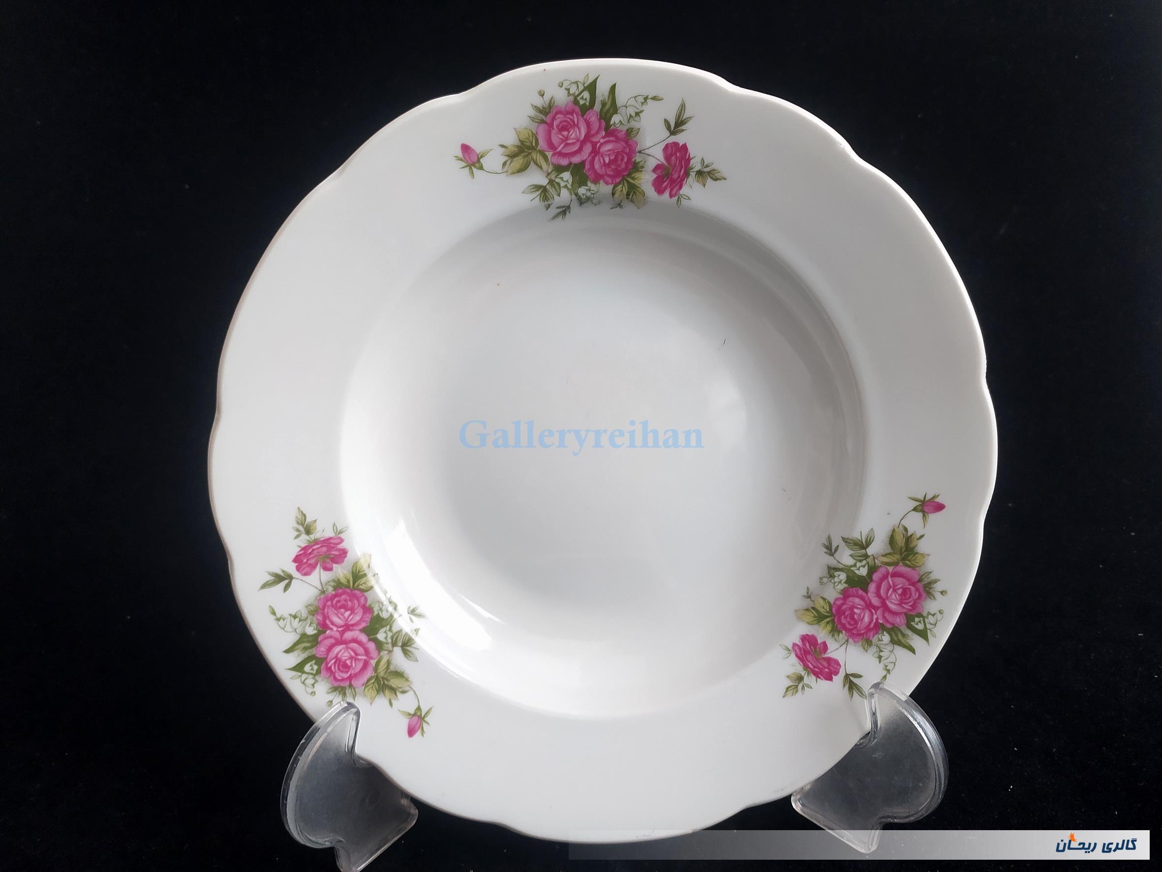 دیوارکوب چینی گل سرخی قدیمی